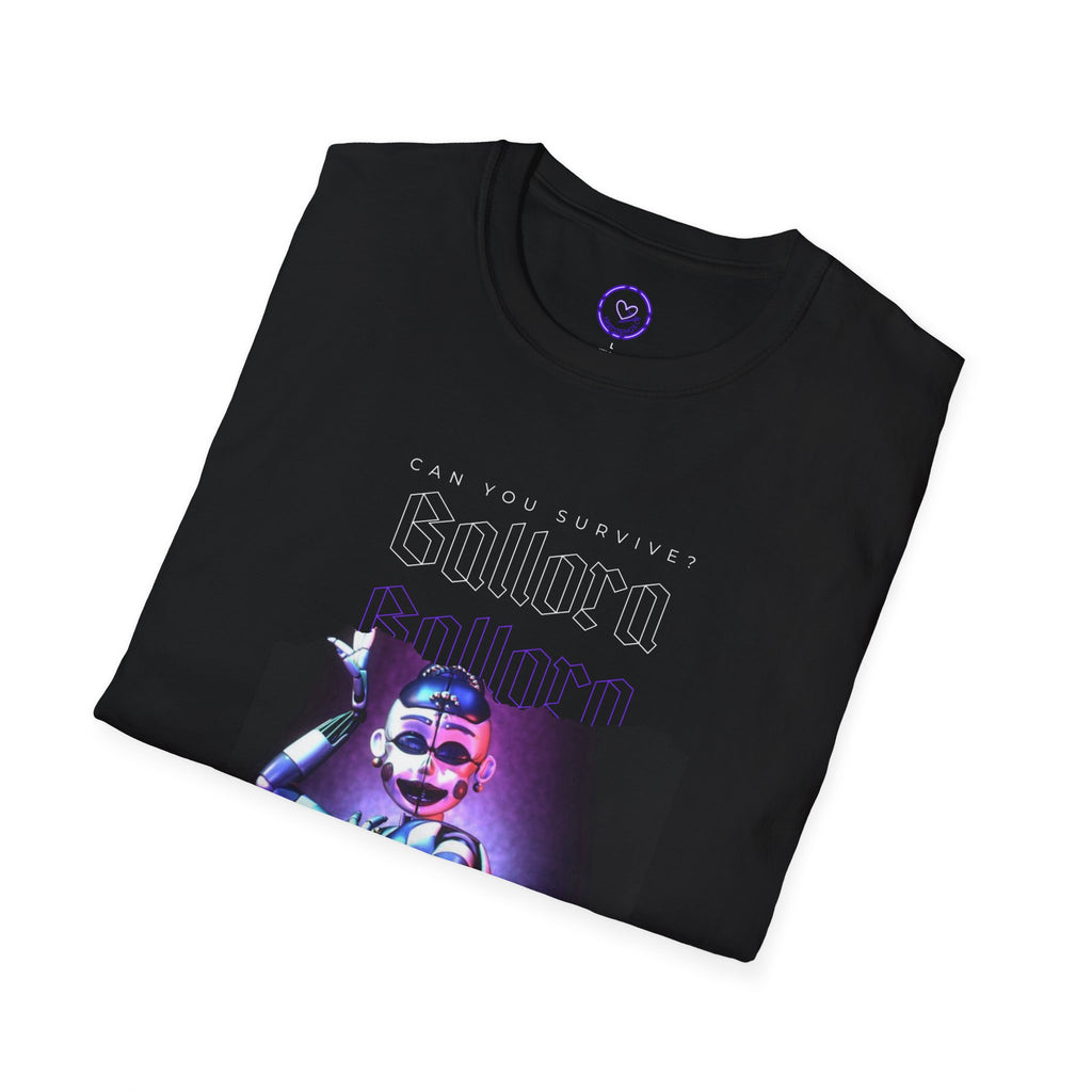Five Nights at Freddys FNAF Ballora Streetwear Retro Neon Robot Singer T-Shirt | Vaporwave Band Poster Style