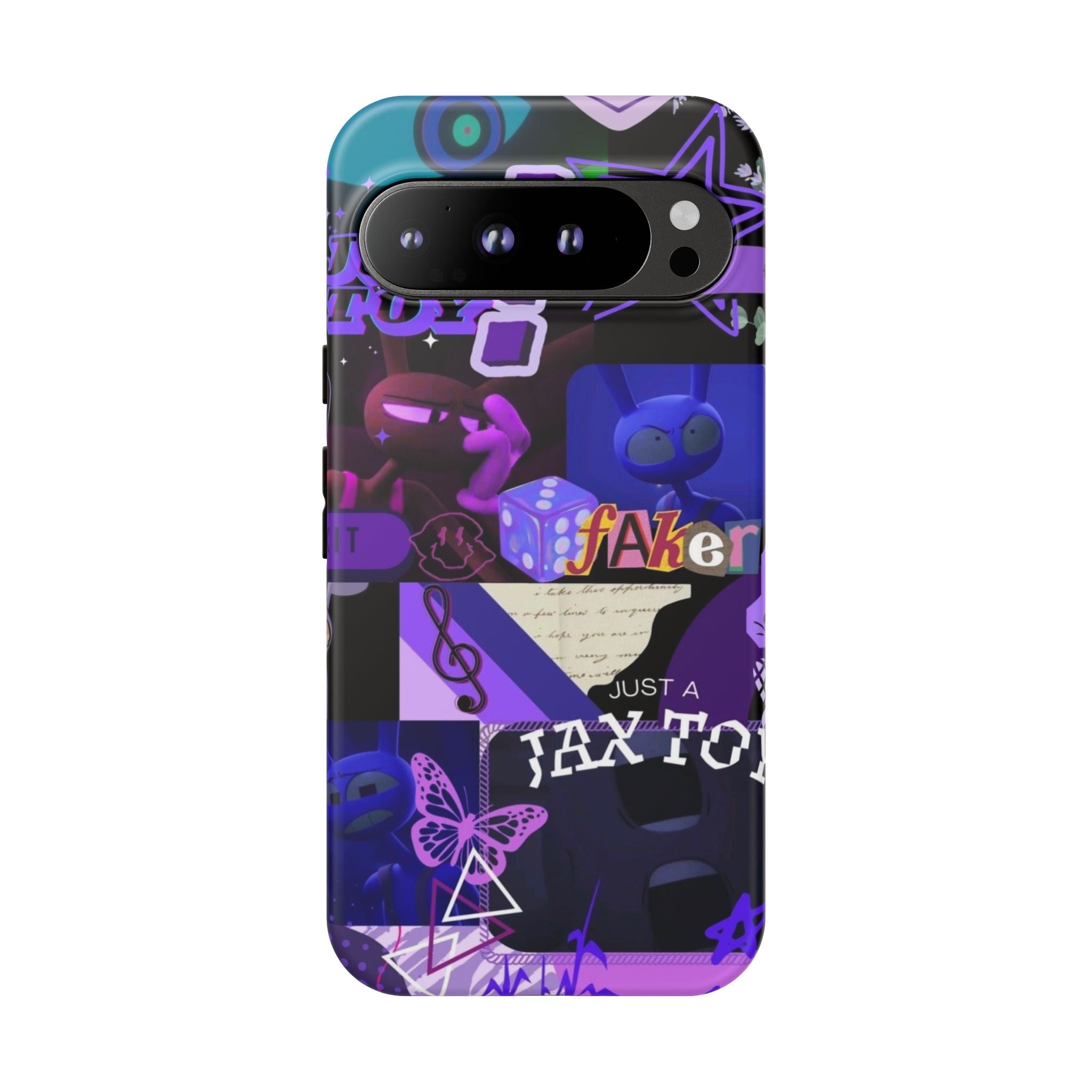 Jax The Amazing Digital Circus Purple Grunge Collage Phone Case | Tough Cases