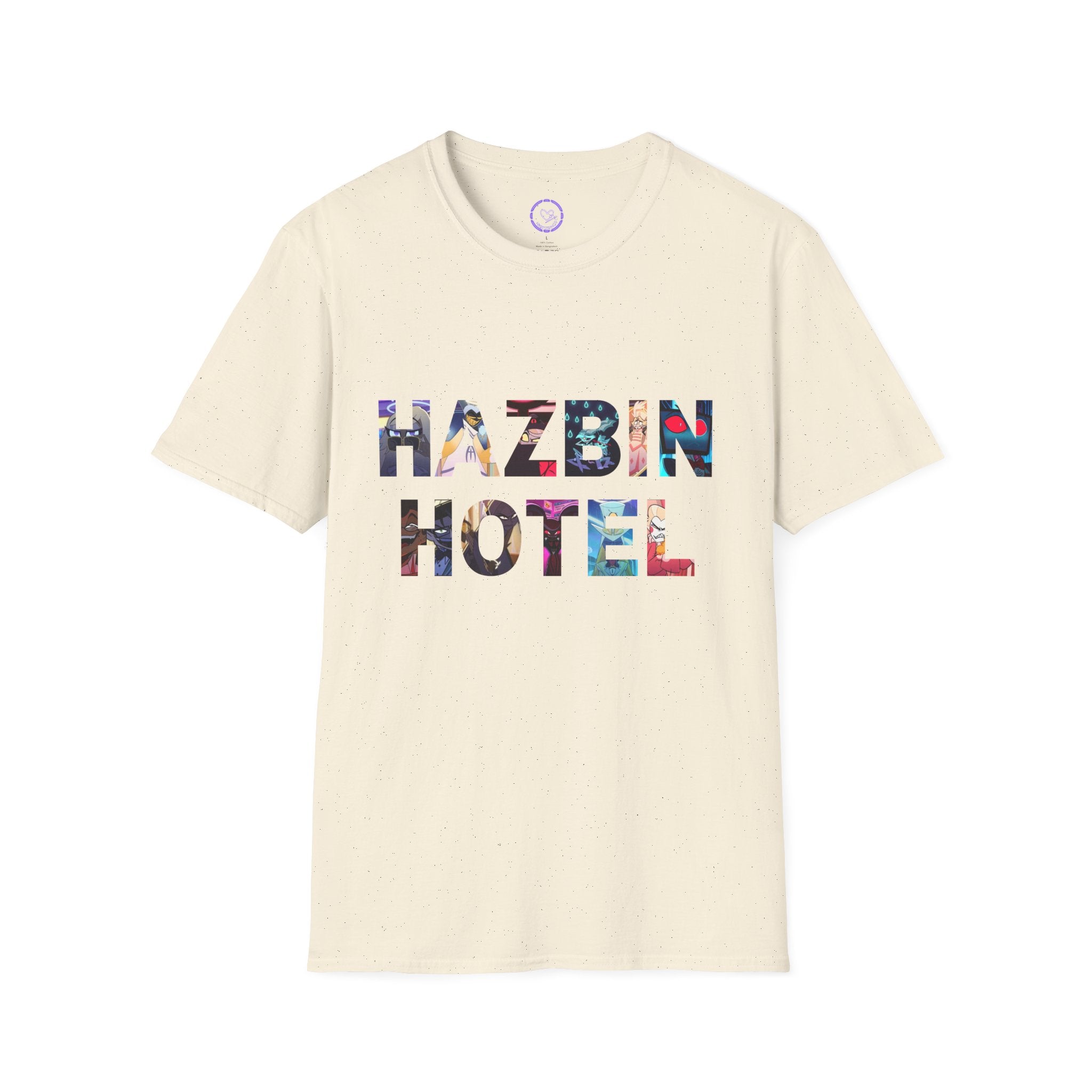 Hazbin Hotel modern text collage T-Shirt | Animated anime merch series typography tee