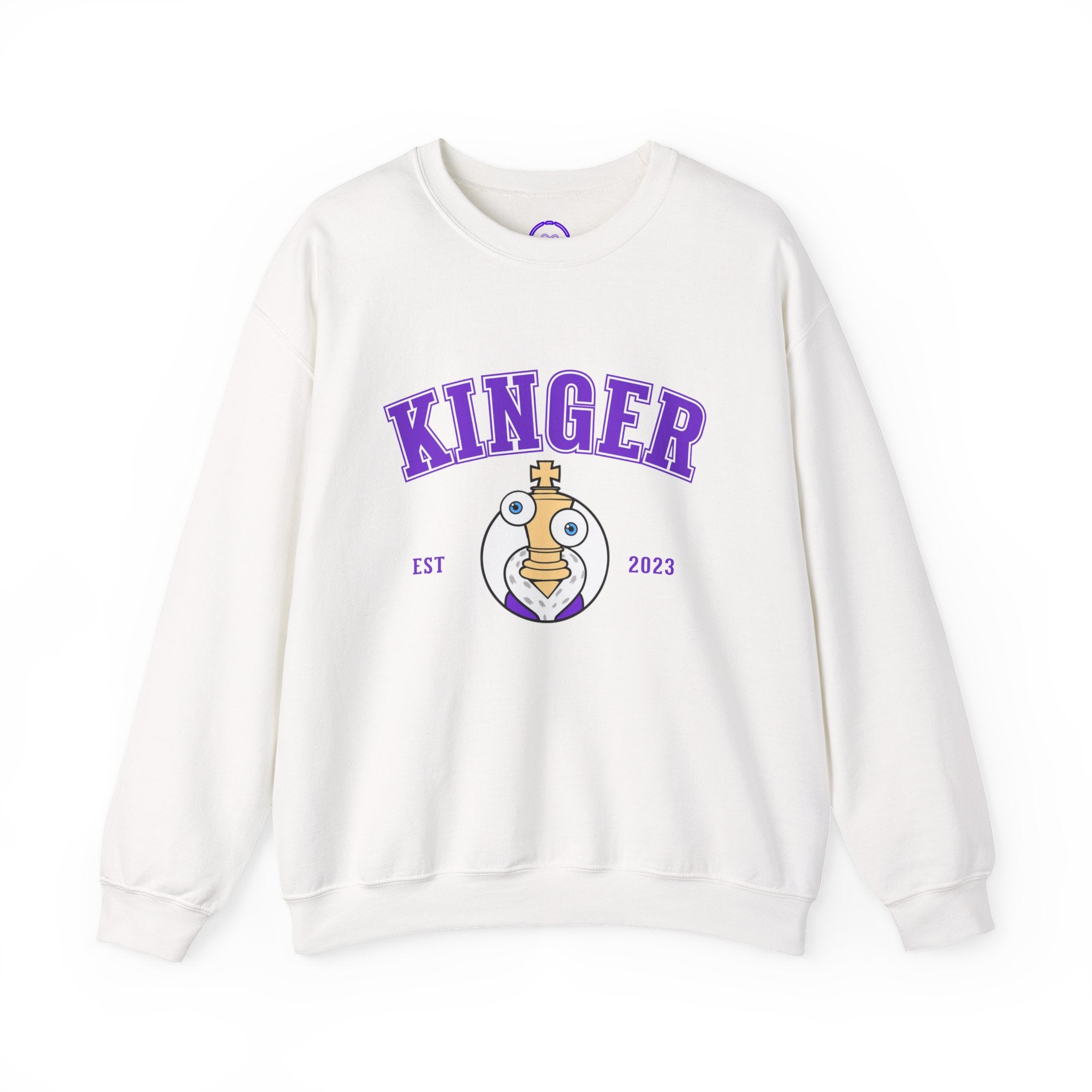 The Amazing Digital Circus Kinger Chess King Mascot Crewneck Sweatshirt | Collegiate Logo, Established 2023