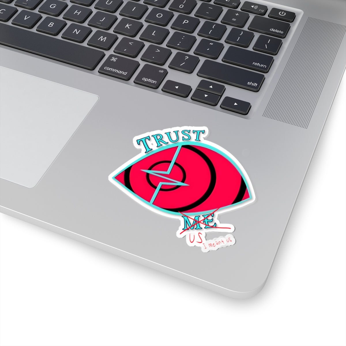 Hazbin Hotel Vox The Vees VoxTek Hellaverse Trust Eye Kiss-Cut Stickers | Trust Us Illustration Sticker