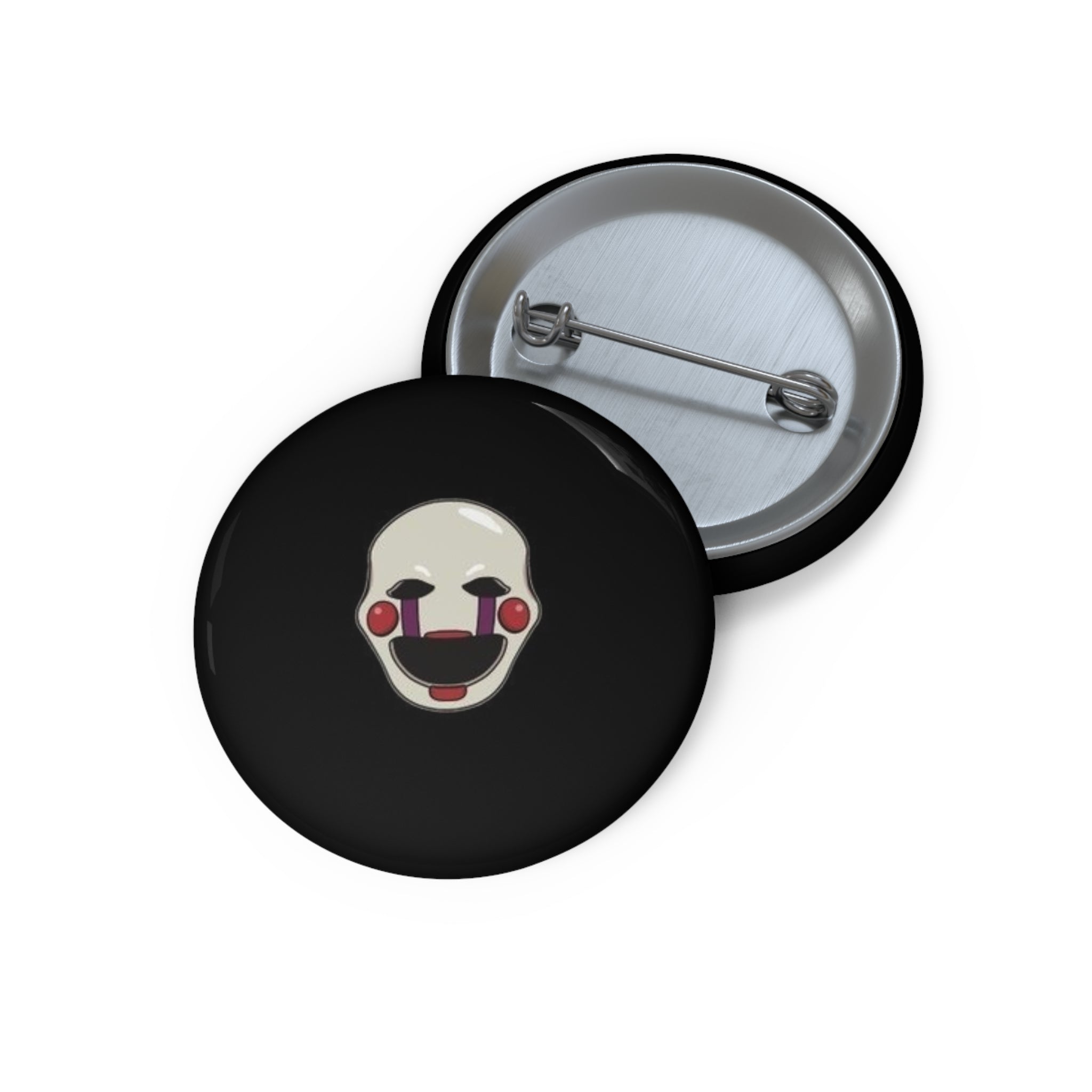 FNAF Five Nights at Freddys 5NAF Marionette Creepy Puppet Mask Pin Button | Custom Pin Button