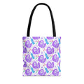 Purple Ghostface Pattern Tote Bag | Pastel Goth AOP