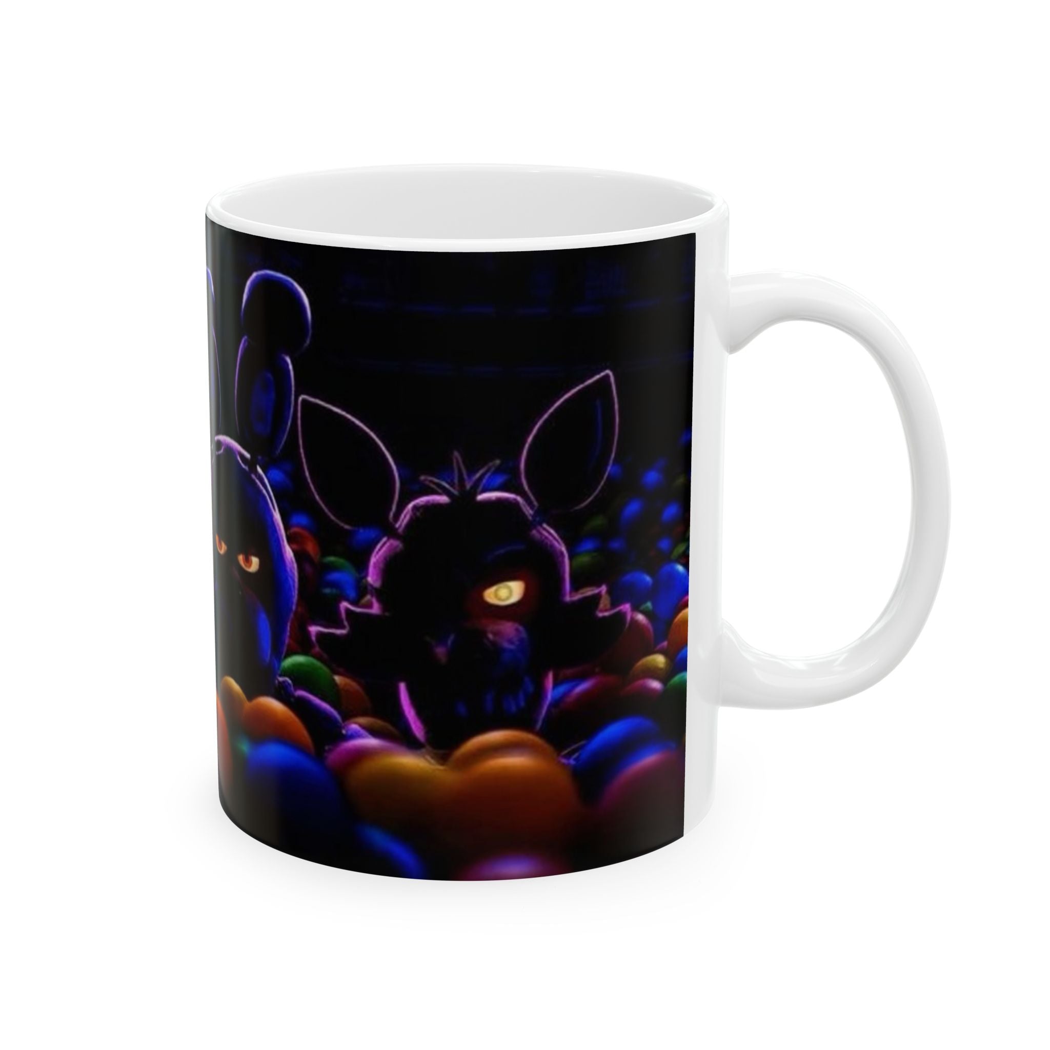 FNAF Movie Five Nights at Freddys 5NAF Creepy Glow Bunny Faces Mug | Ceramic Coffee Cup