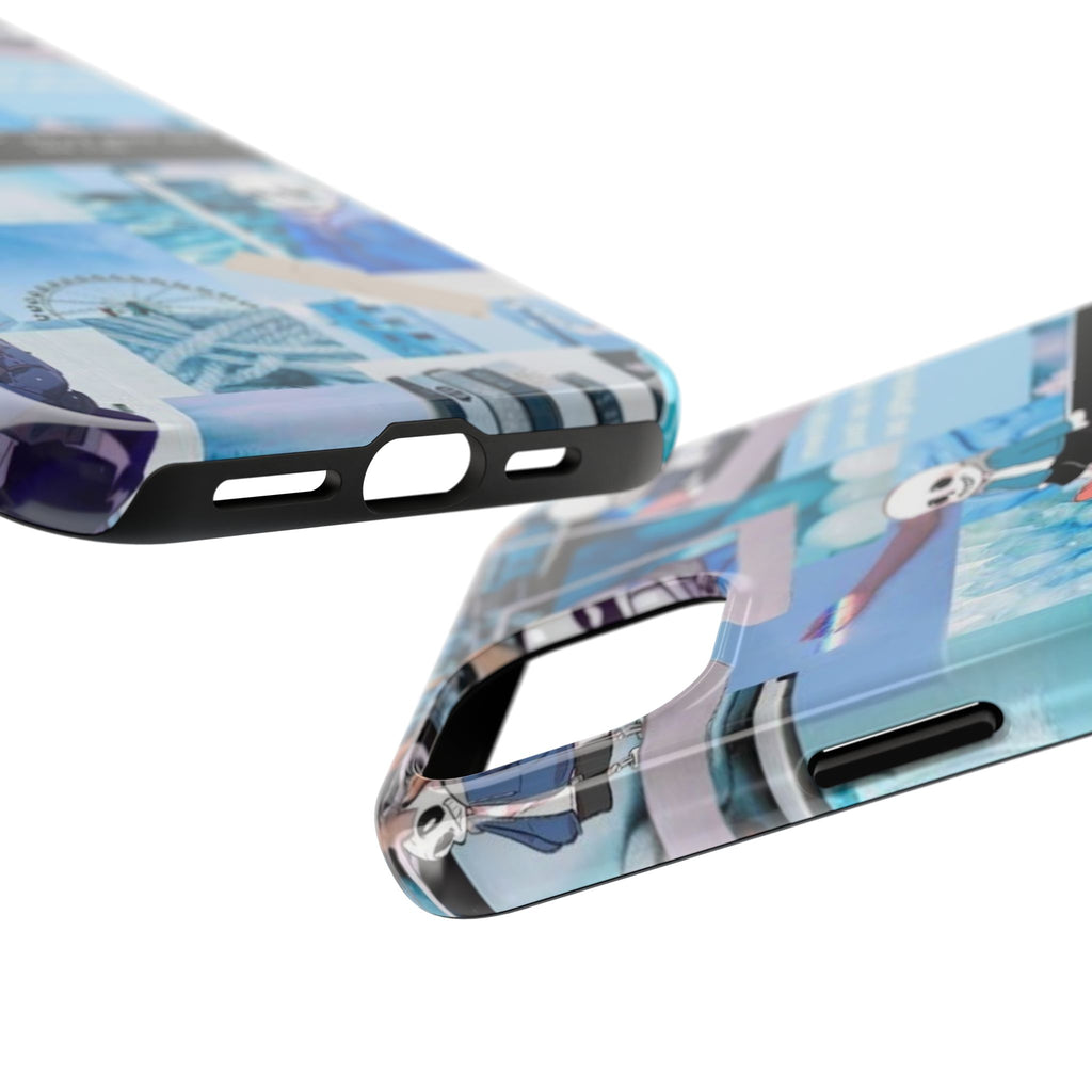 Undertale Sans Character Collage Tough Phone Case | Blue Aesthetic, Undertale-inspired