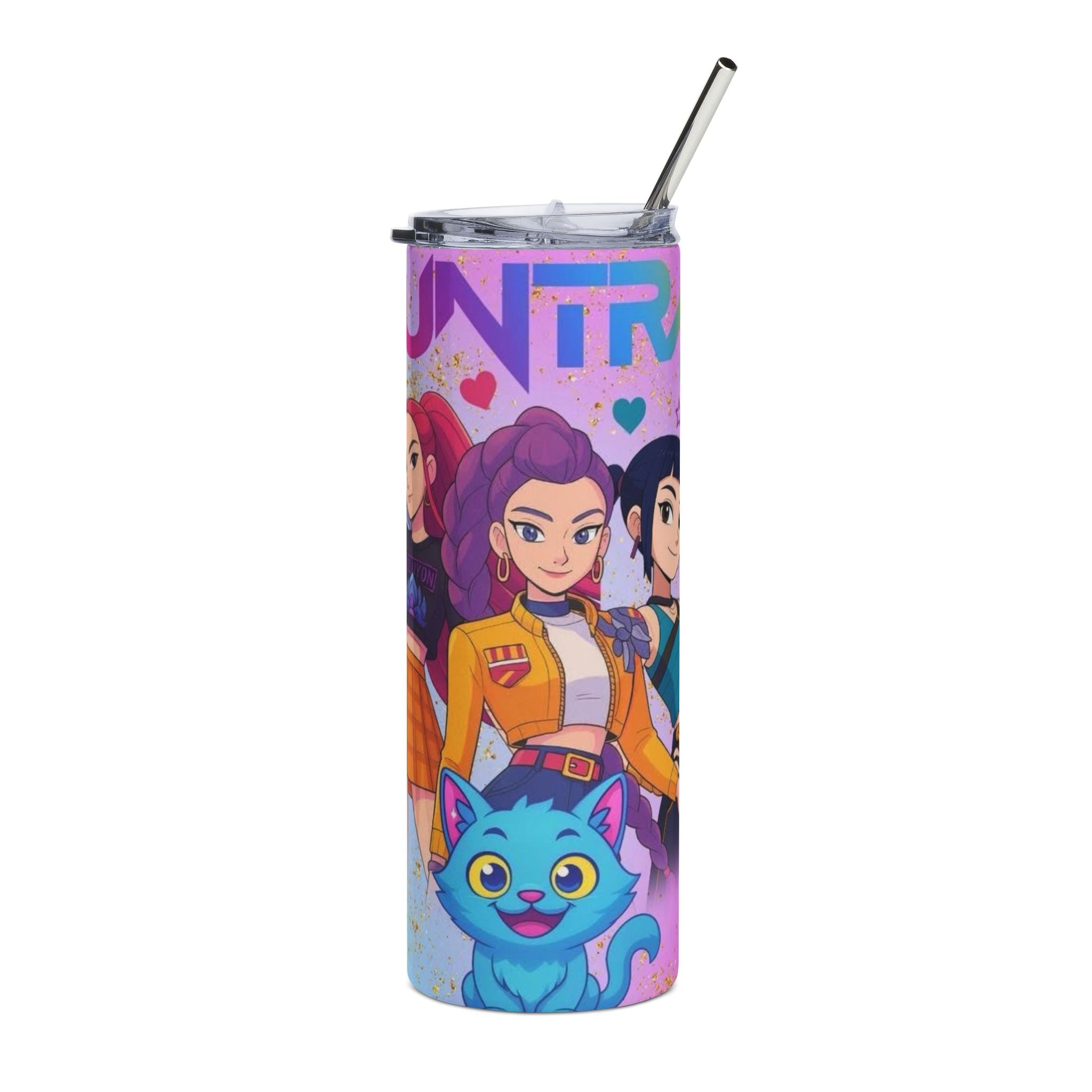 Kpop Demon Hunters Girl Characters Tumbler | 20oz Stainless Steel Travel Cup