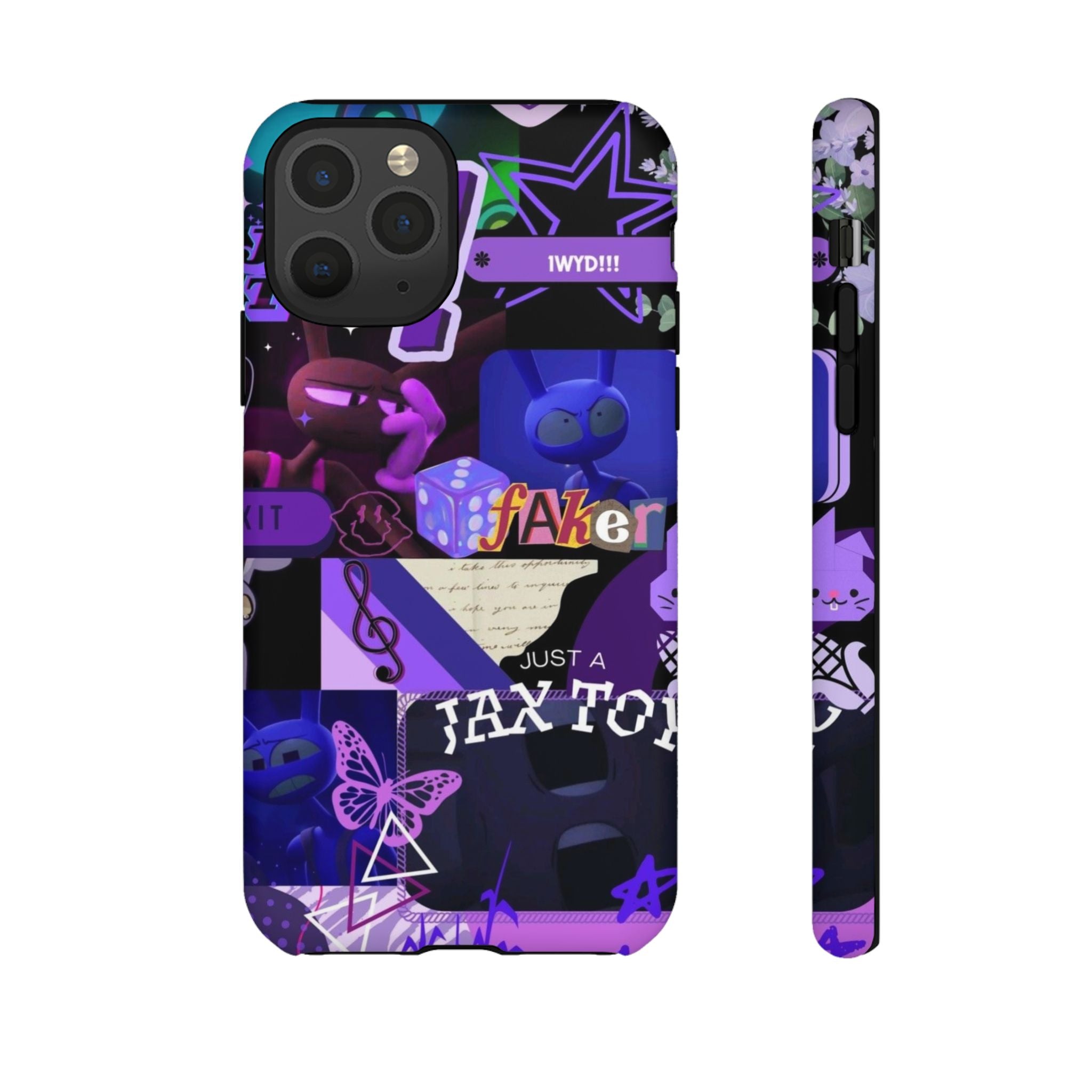Jax The Amazing Digital Circus Purple Grunge Collage Phone Case | Tough Cases