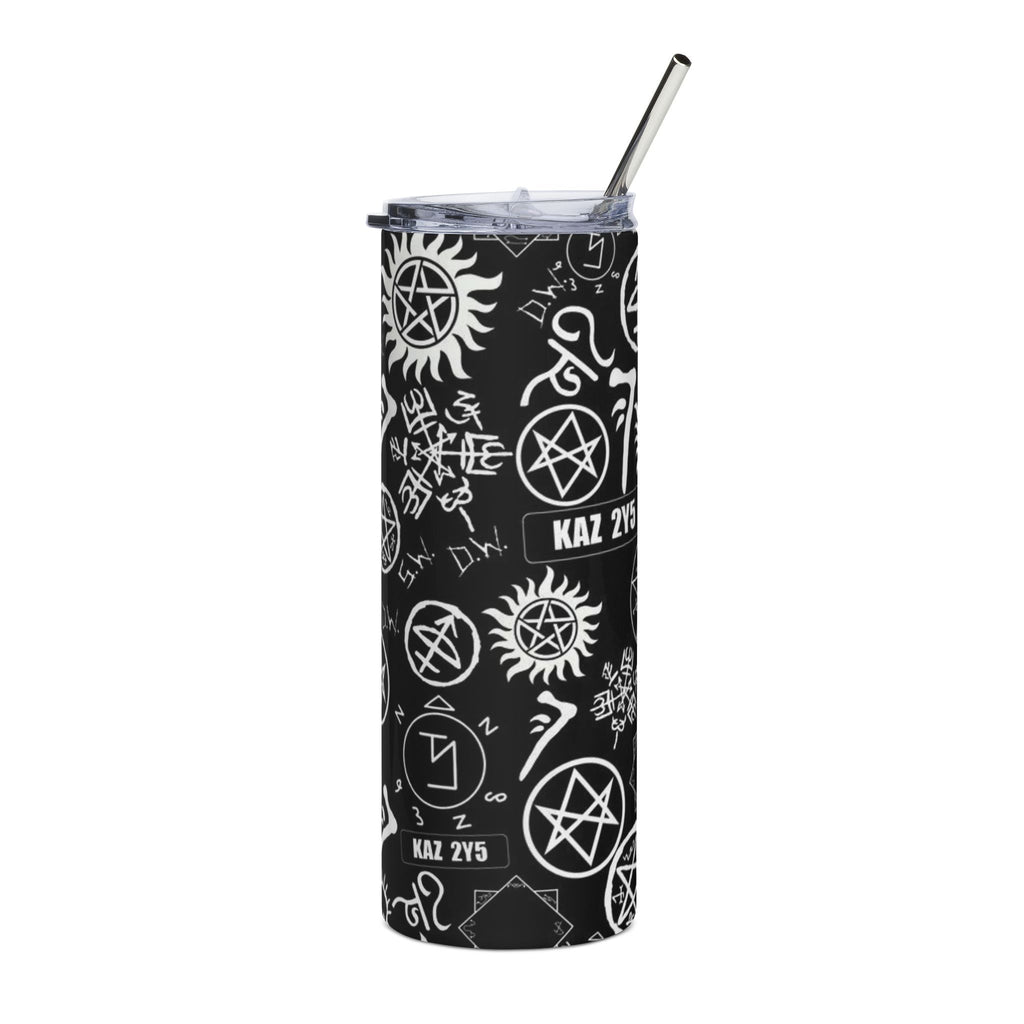 Supernatural Sigils Pattern Tumbler | 20oz Stainless Steel Travel Cup