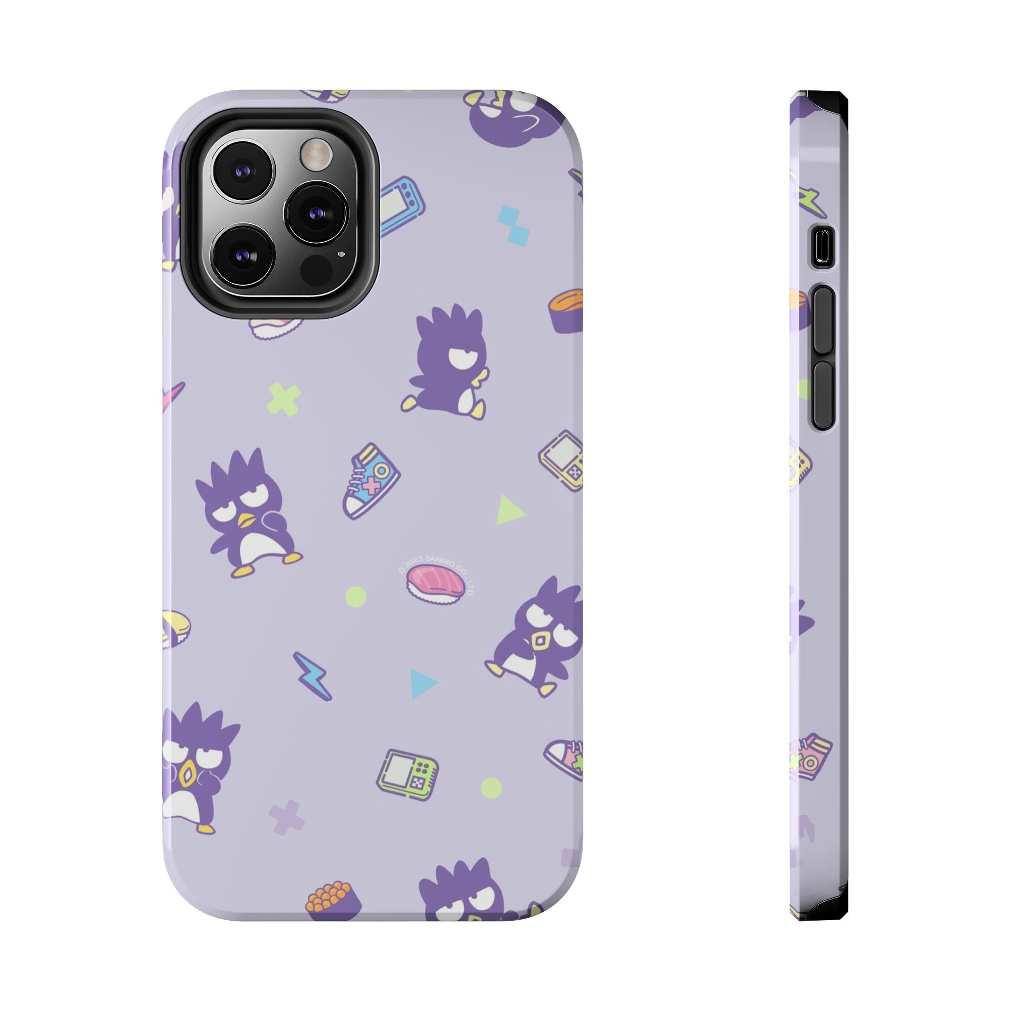 Badtz-maru Sanrio Kawaii Cute Purple Retro Penguin Pattern Phone Case | Cute Kawaii Tech Icons