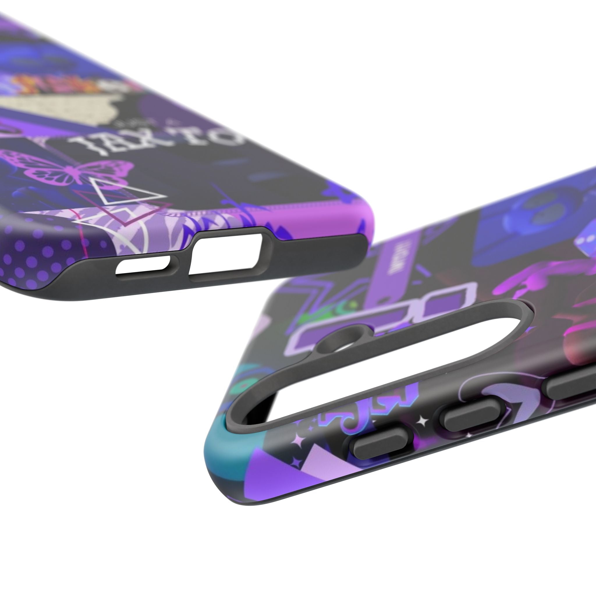 Jax The Amazing Digital Circus Purple Grunge Collage Phone Case | Tough Cases