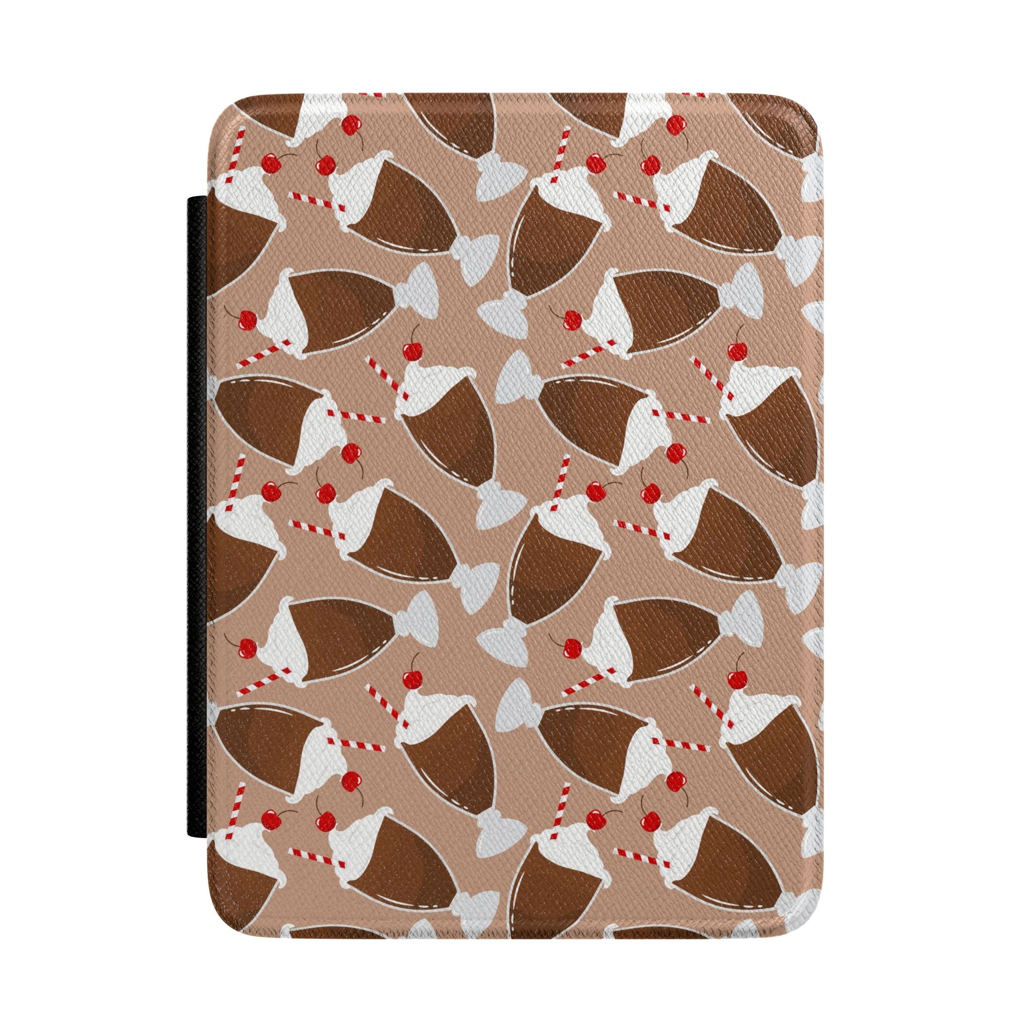 Kindle Case — Chocolate Milkshake Pattern Holiday E-Reader Cover