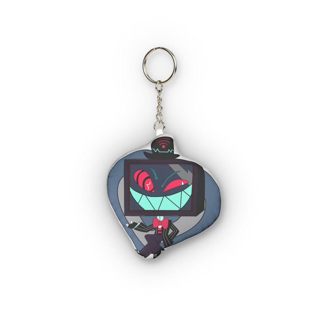 Hazbin Hotel Vox Glitch TV Monster Custom Shape Mini Plush Keychain | Cartoon Character Keychain