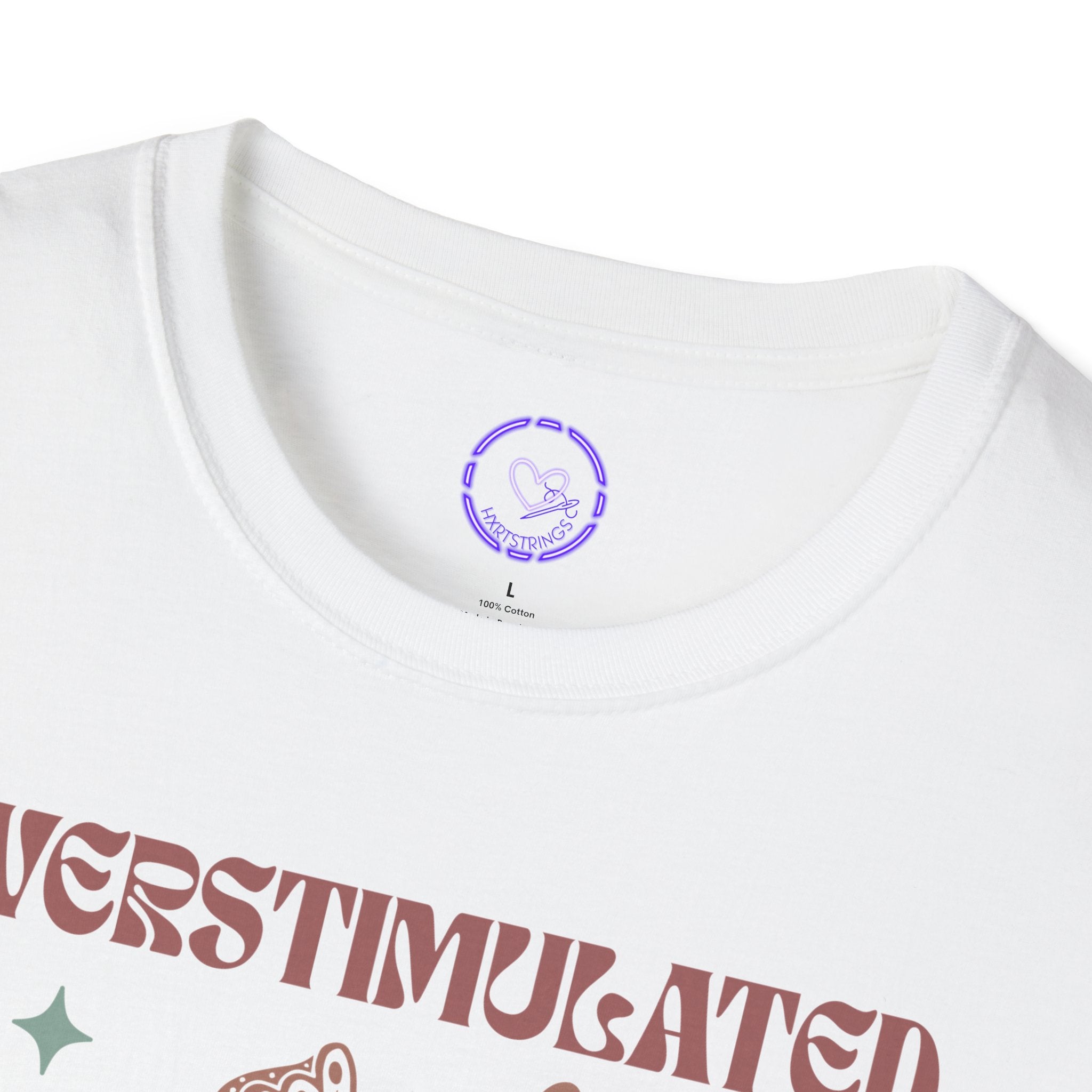 Overstimulated Moms Club T-Shirt | Skeletal Hand Graphic, Est. 2024