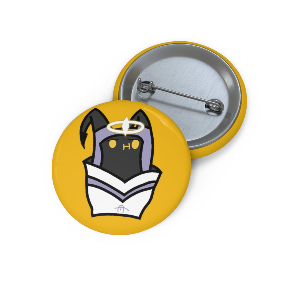 Hazbin Hotel Inspired Adam Potato Funny Fanart Pin Button | Cute Yellow Enamel Style Badge