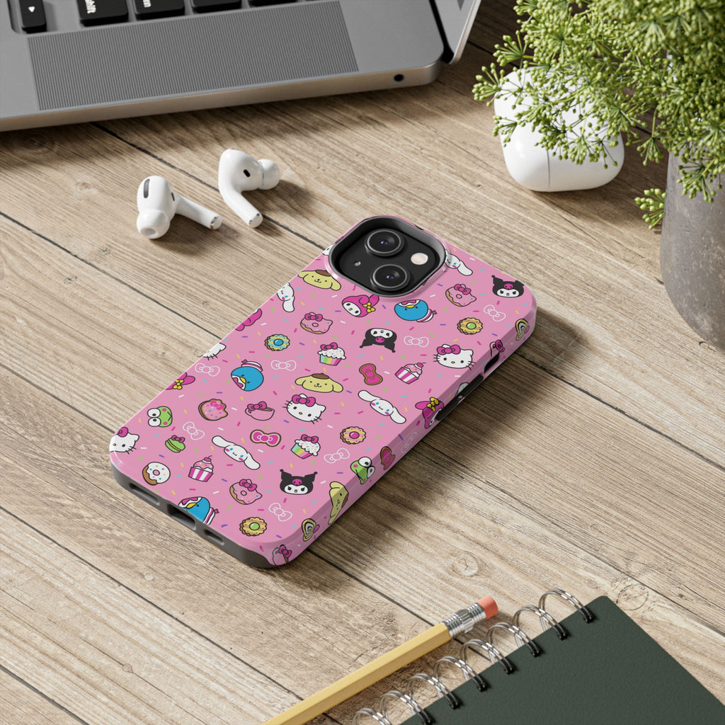 Sanrio Hello Kitty Characters Pattern Phone Case | Tough Phone Cases