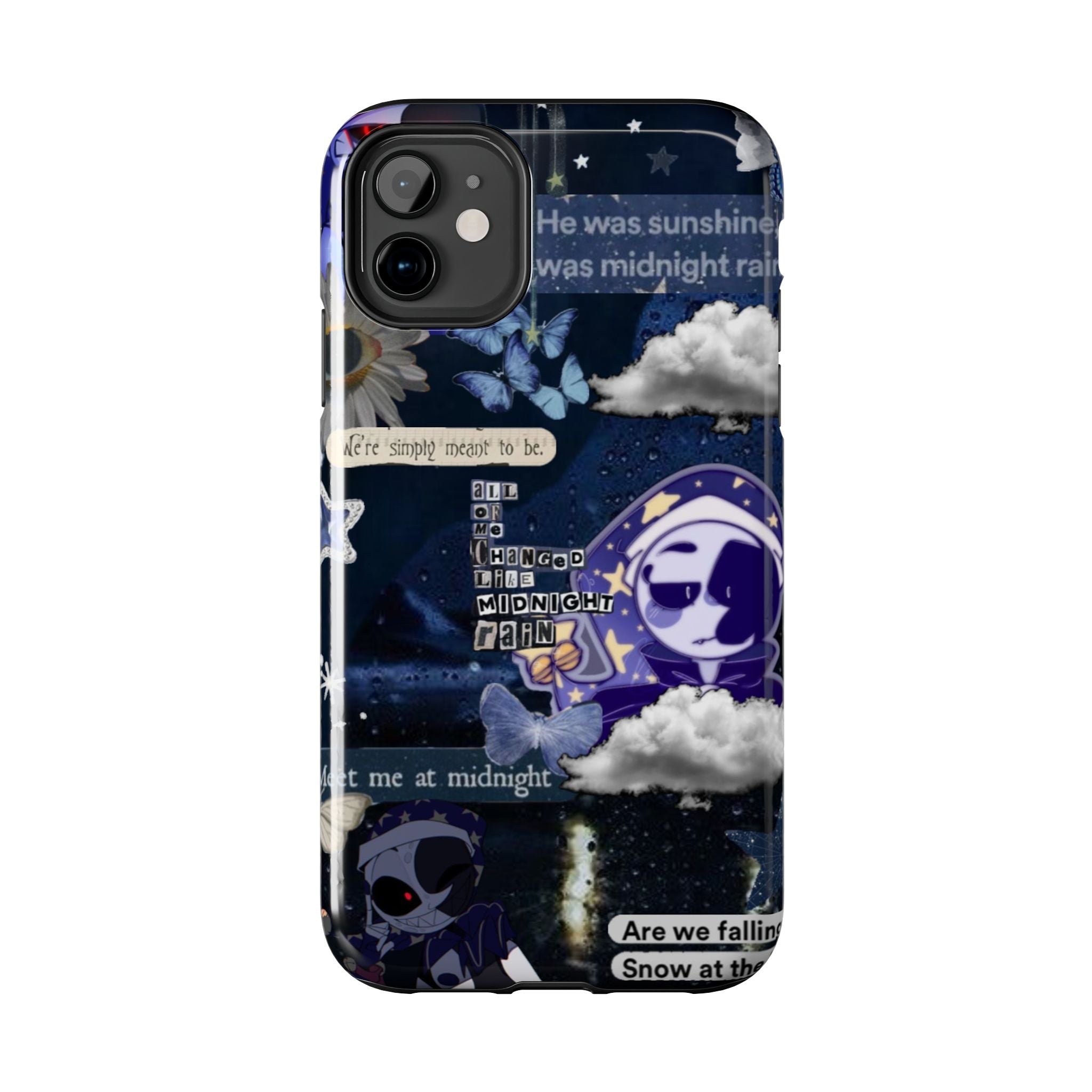 FNAF Five Nights at Freddys 5NAF Security Breach Midnight Rain Collage Phone Case | Tough Phone Case