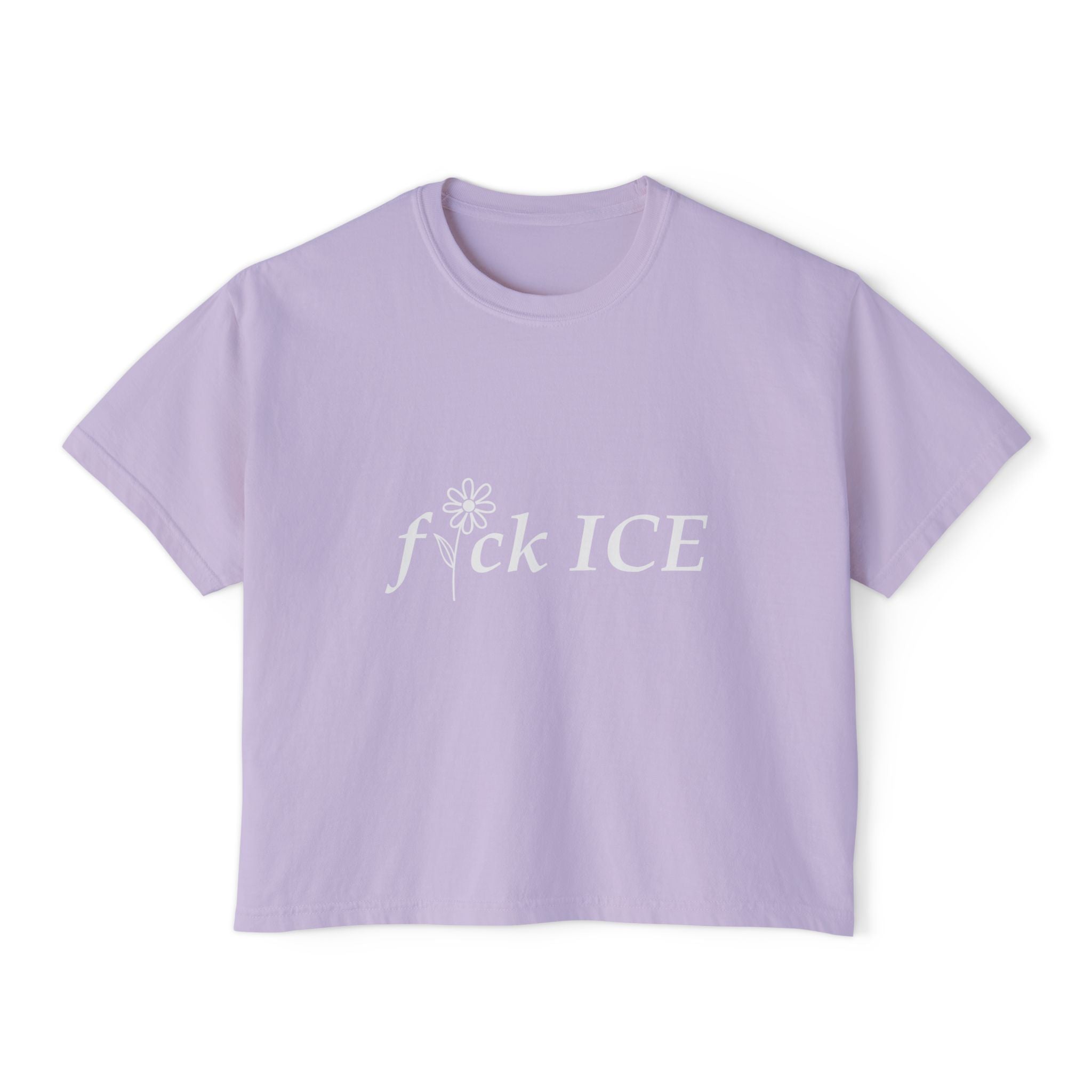 F*ck ICE boxy tee | activist slogan shirt | immigration protest top