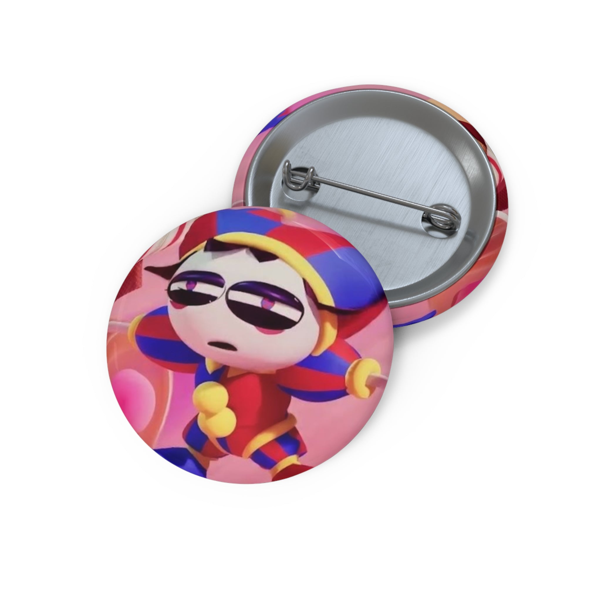 The Amazing Digital Circus Pomni Jester Character Pin Button | Custom Pin