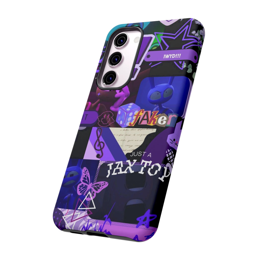 Jax The Amazing Digital Circus Purple Grunge Collage Phone Case | Tough Cases