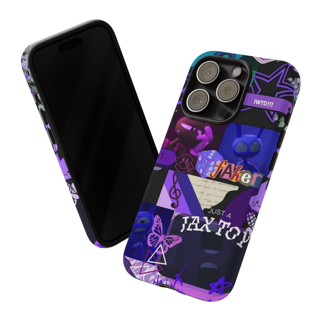 Jax The Amazing Digital Circus Purple Grunge Collage Phone Case | Tough Cases