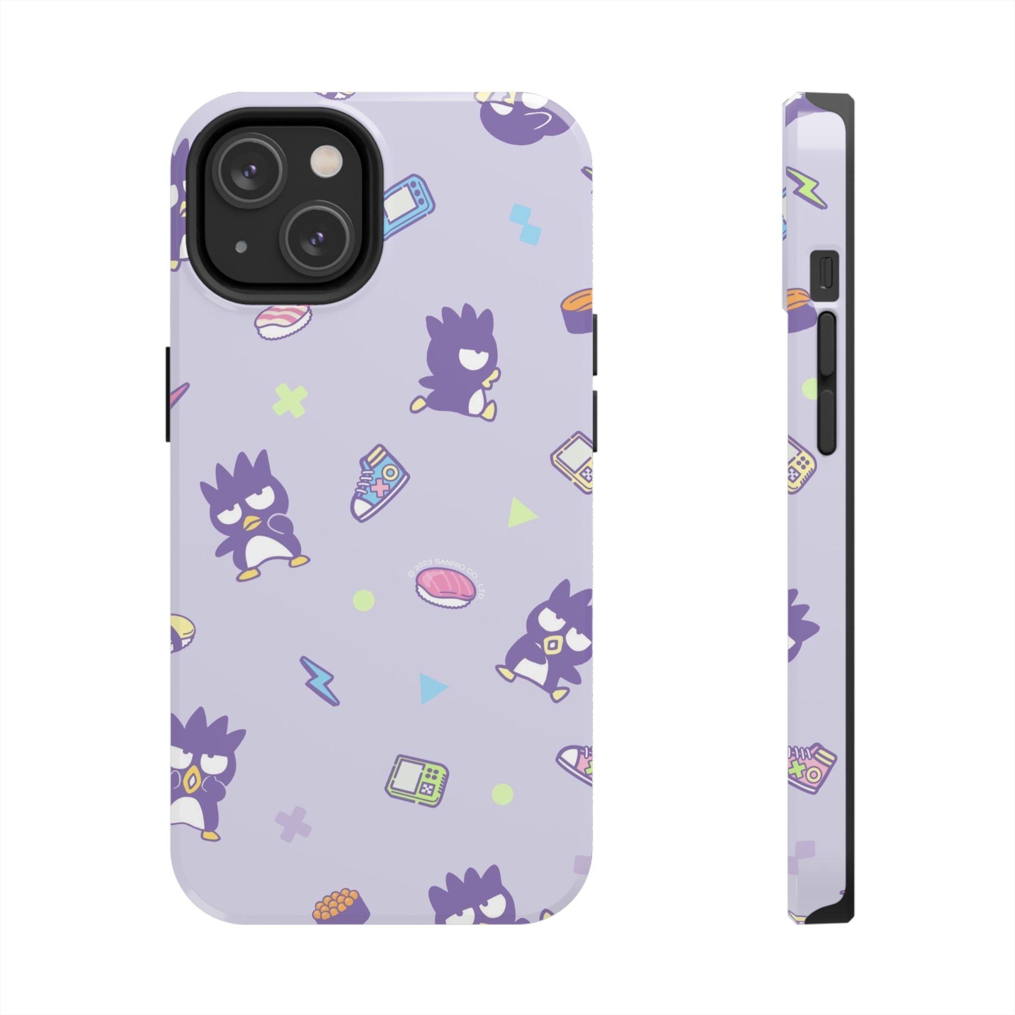 Badtz-maru Sanrio Kawaii Cute Purple Retro Penguin Pattern Phone Case | Cute Kawaii Tech Icons