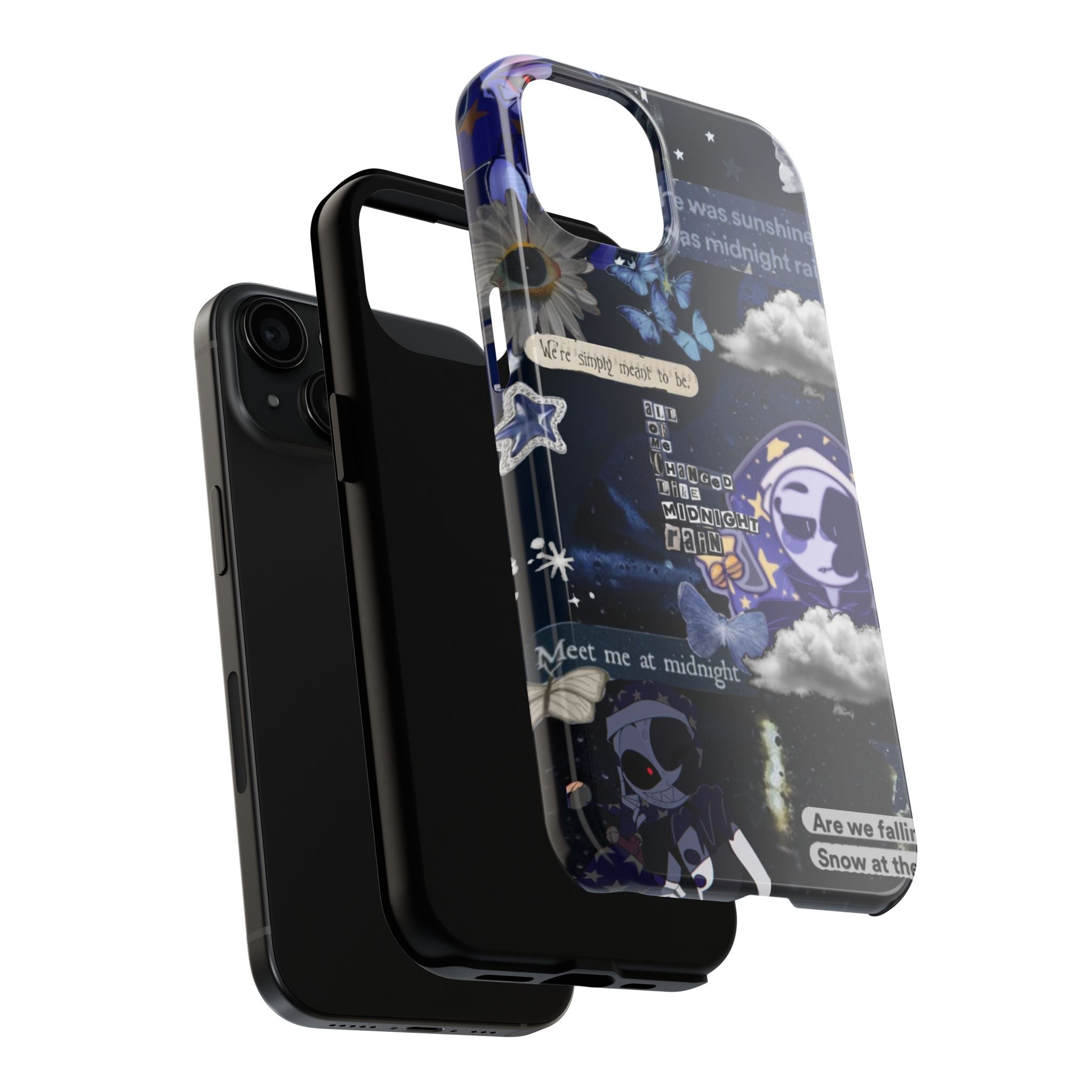 FNAF Five Nights at Freddys 5NAF Security Breach Midnight Rain Collage Phone Case | Tough Phone Case