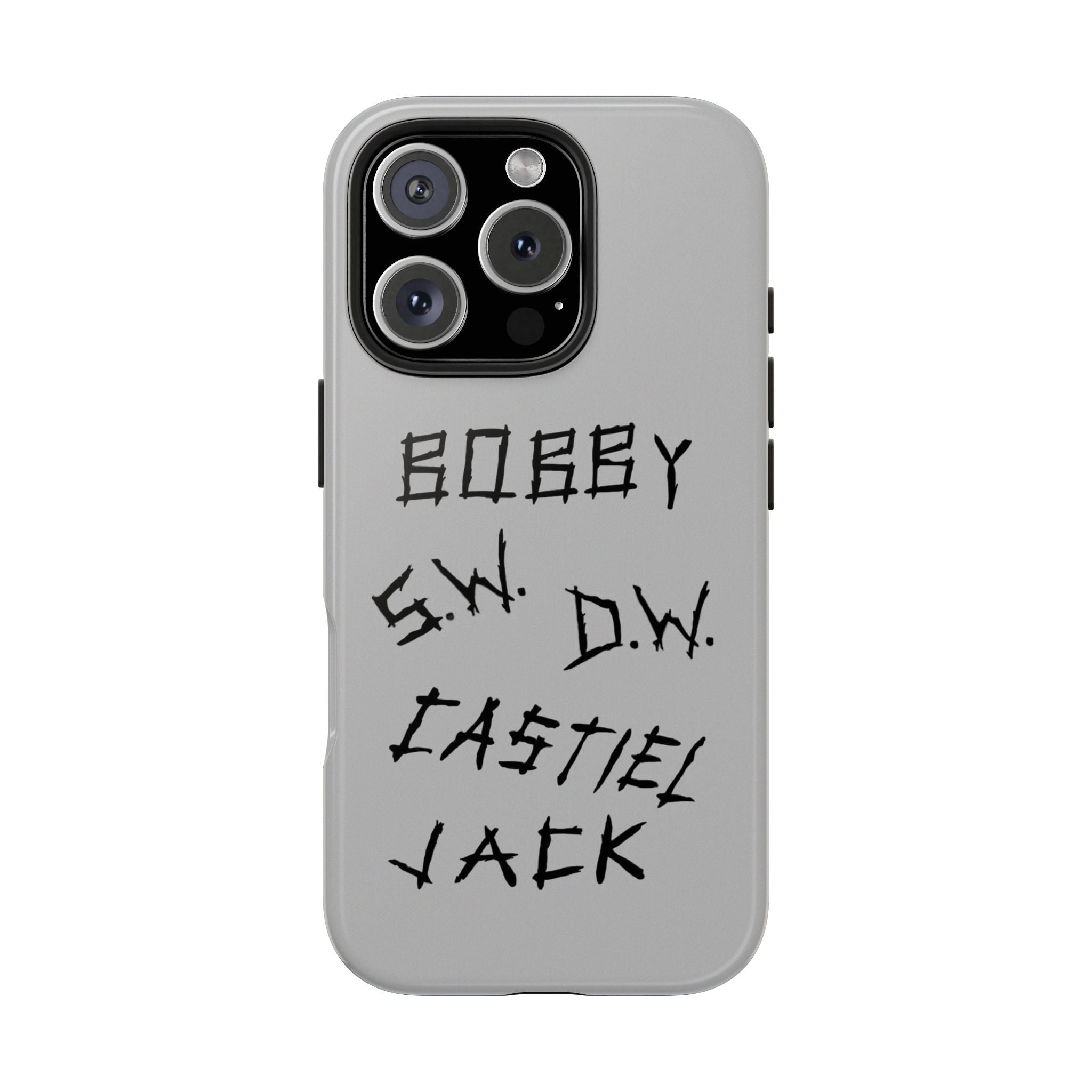 Supernatural Castiel Jack Sam Dean Winchester Handwritten Names Phone Case | Bobby S.W. D.W. Castiel Jack