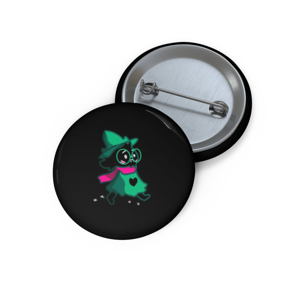Deltarune Ralsei Cute Green Cat Character Pin Button | Enamel-style Round Badge