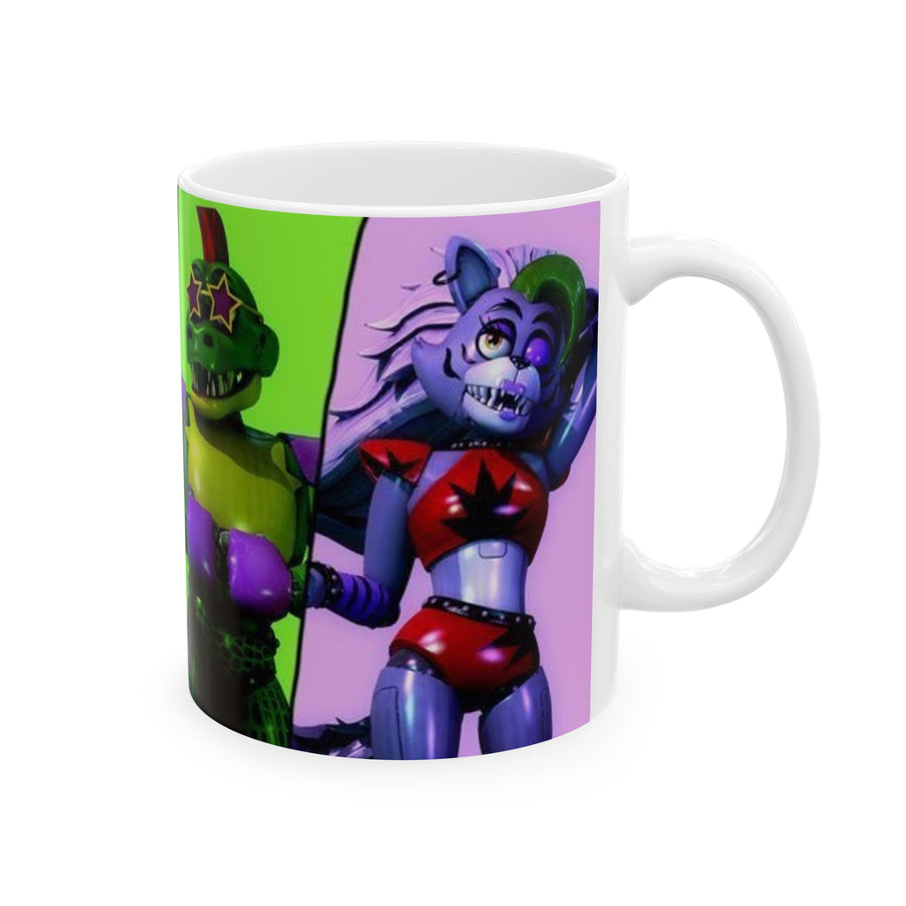 Five Nights at Freddys Colorful Animatronic Characters Mug | Gaming Mascot Coffee Cup