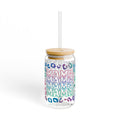 Mama Rainbow Leopard Sipper Glass