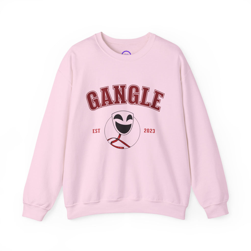 The Amazing Digital Circus Gangle Varsity smiley logo Sweatshirt | collegiate arch, EST 2023