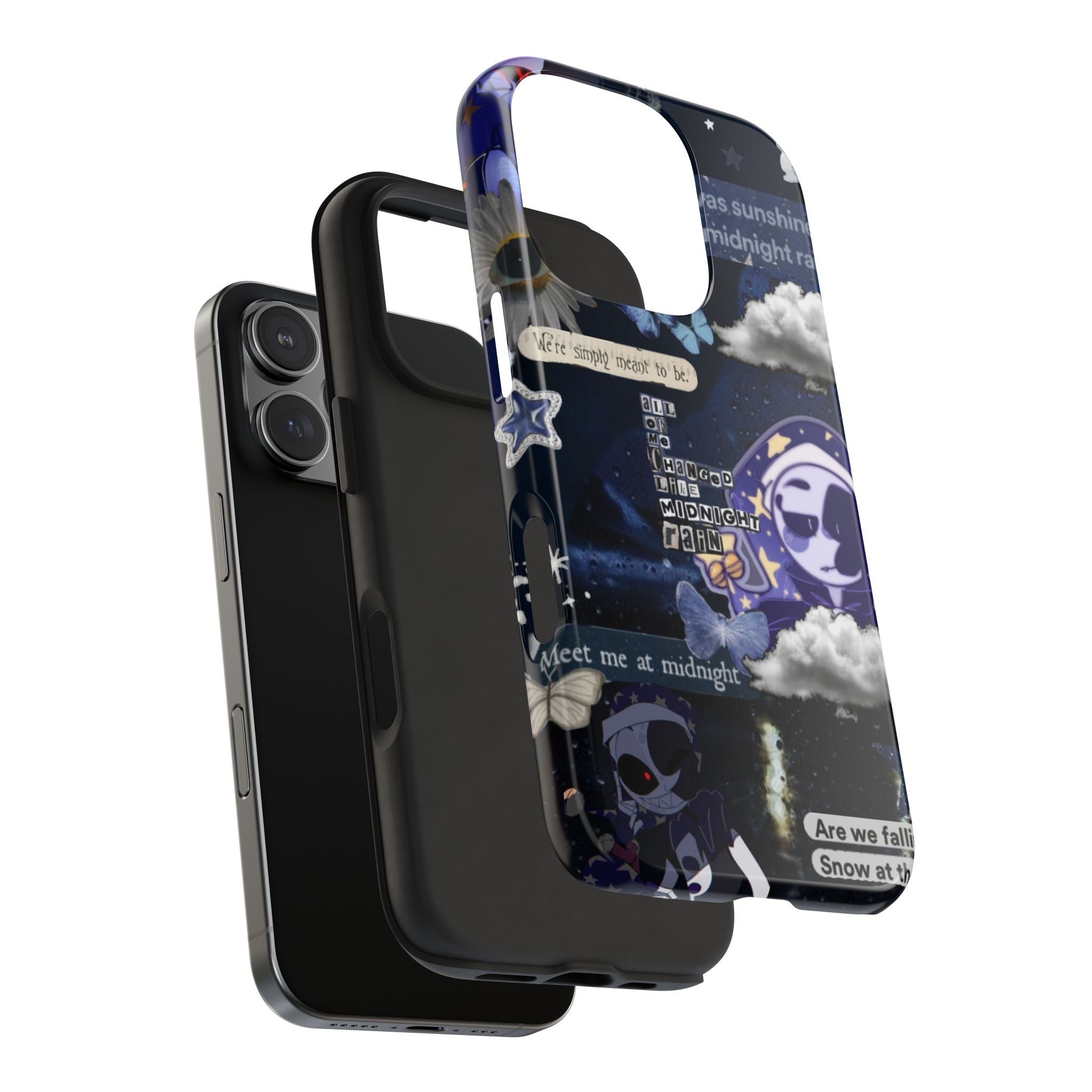 FNAF Five Nights at Freddys 5NAF Security Breach Midnight Rain Collage Phone Case | Tough Phone Case