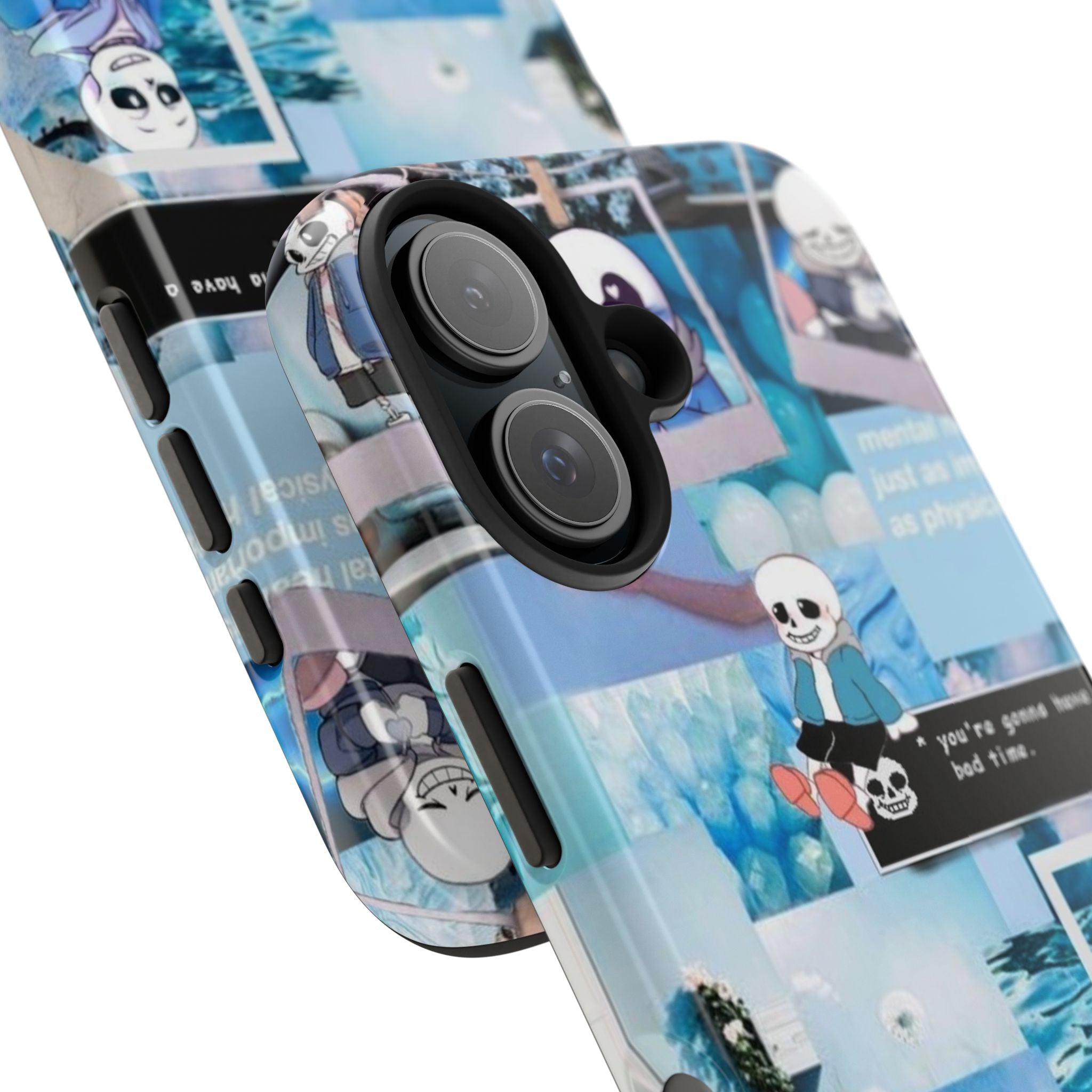Undertale Sans Character Collage Tough Phone Case | Blue Aesthetic, Undertale-inspired