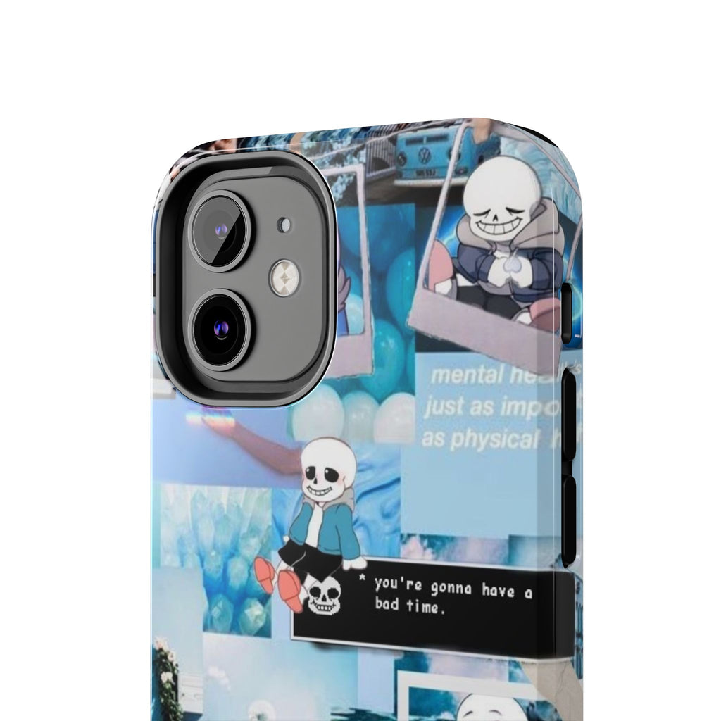 Undertale Sans Character Collage Tough Phone Case | Blue Aesthetic, Undertale-inspired