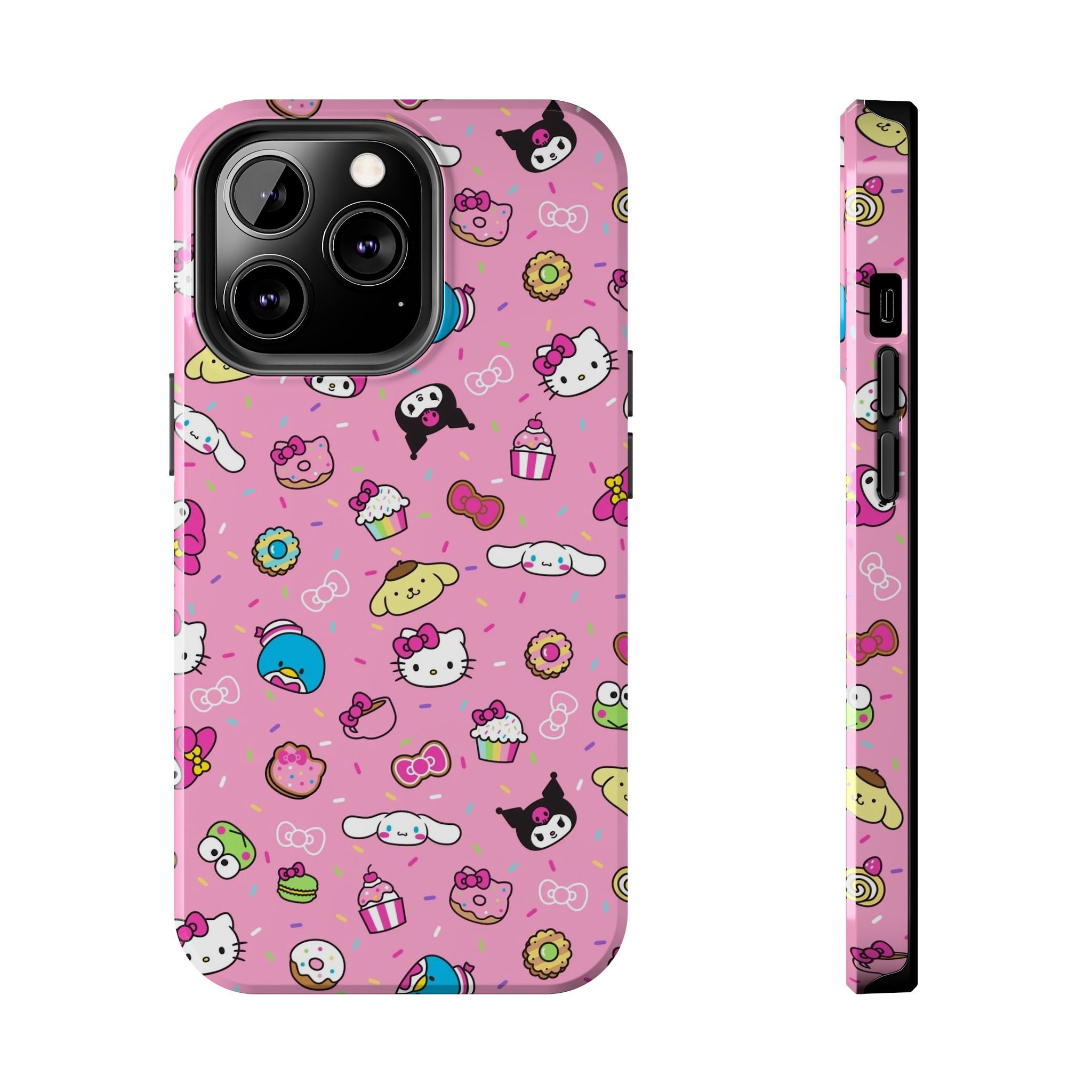 Sanrio Hello Kitty Characters Pattern Phone Case | Tough Phone Cases