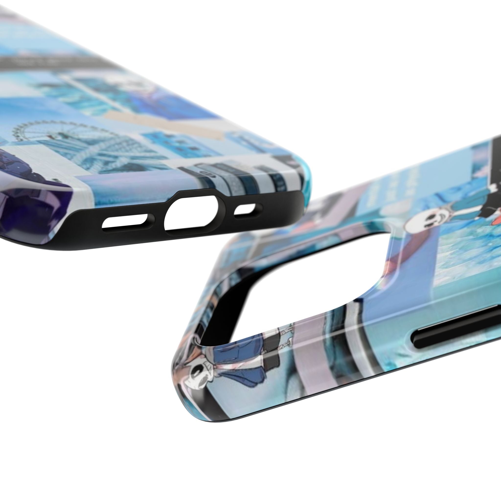 Undertale Sans Character Collage Tough Phone Case | Blue Aesthetic, Undertale-inspired