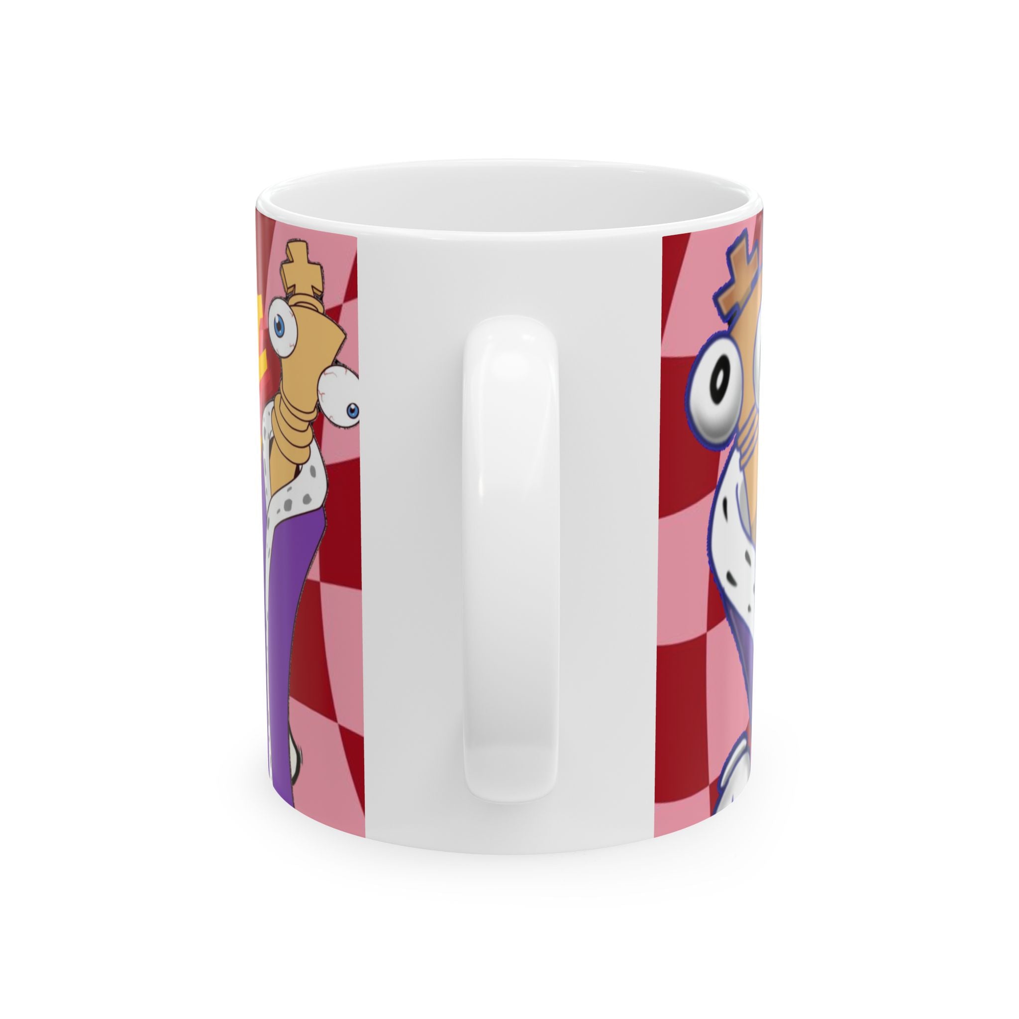 The Amazing Digital Circus Kinger Chess Character Mug | Purple Ceramic Coffee Cup Gift