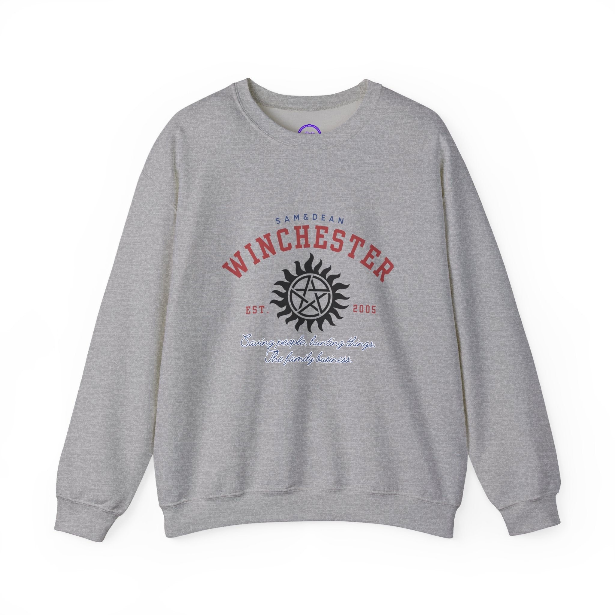 Supernatural Winchester Sigil logo Crewneck Sweatshirt | Supernatural-inspired
