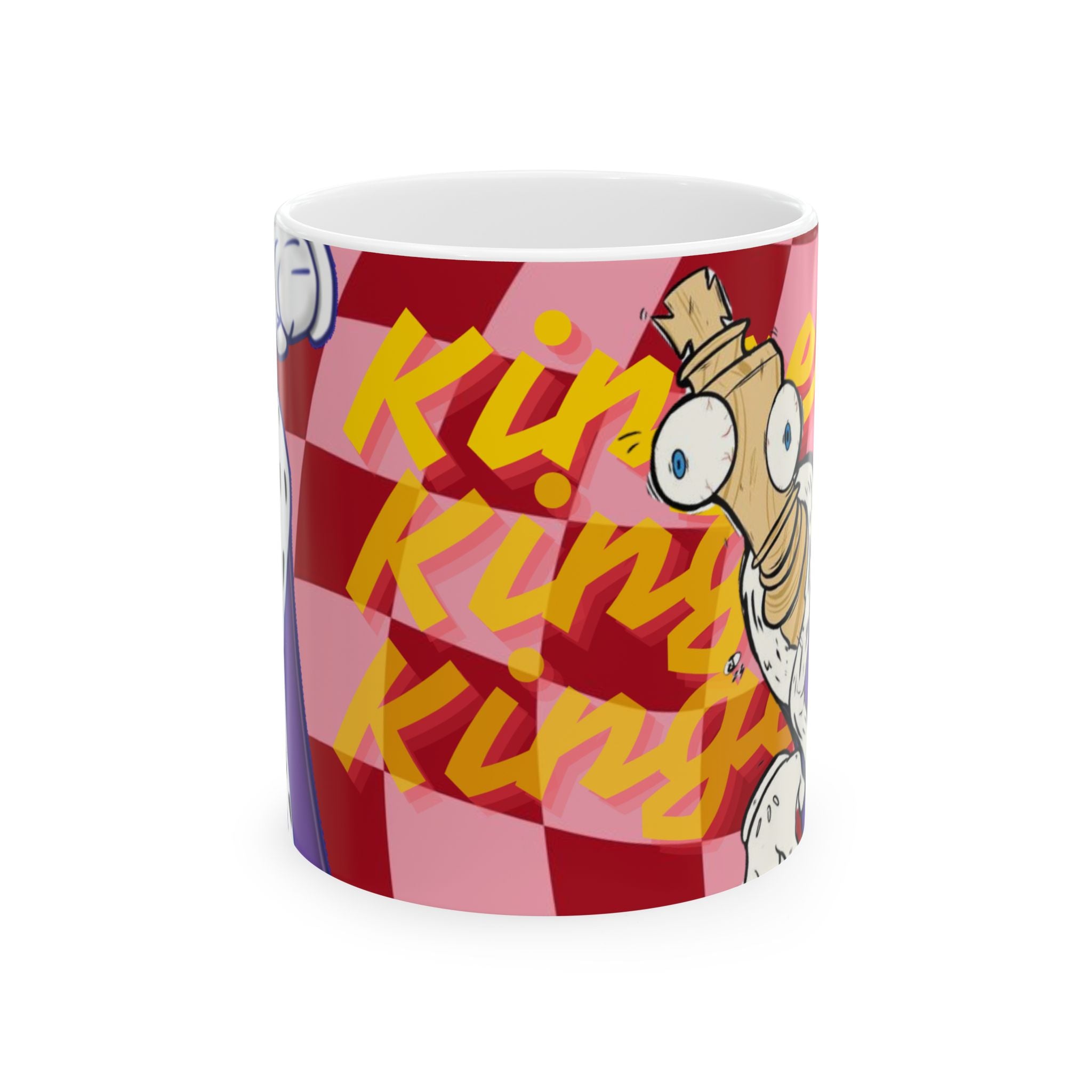The Amazing Digital Circus Kinger Chess Character Mug | Purple Ceramic Coffee Cup Gift