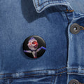FNAF 5NAF Five Nights at Freddy Creepy Animatronic Skull Pin Button | Round Pinback Badge