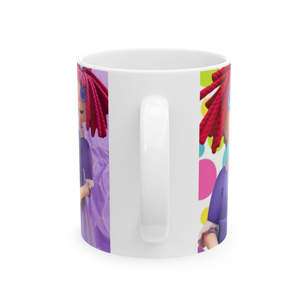 Ragatha The Amazing Digital Circus Doll Illustration Mug | Cartoon Ceramic Coffee Cup Gift