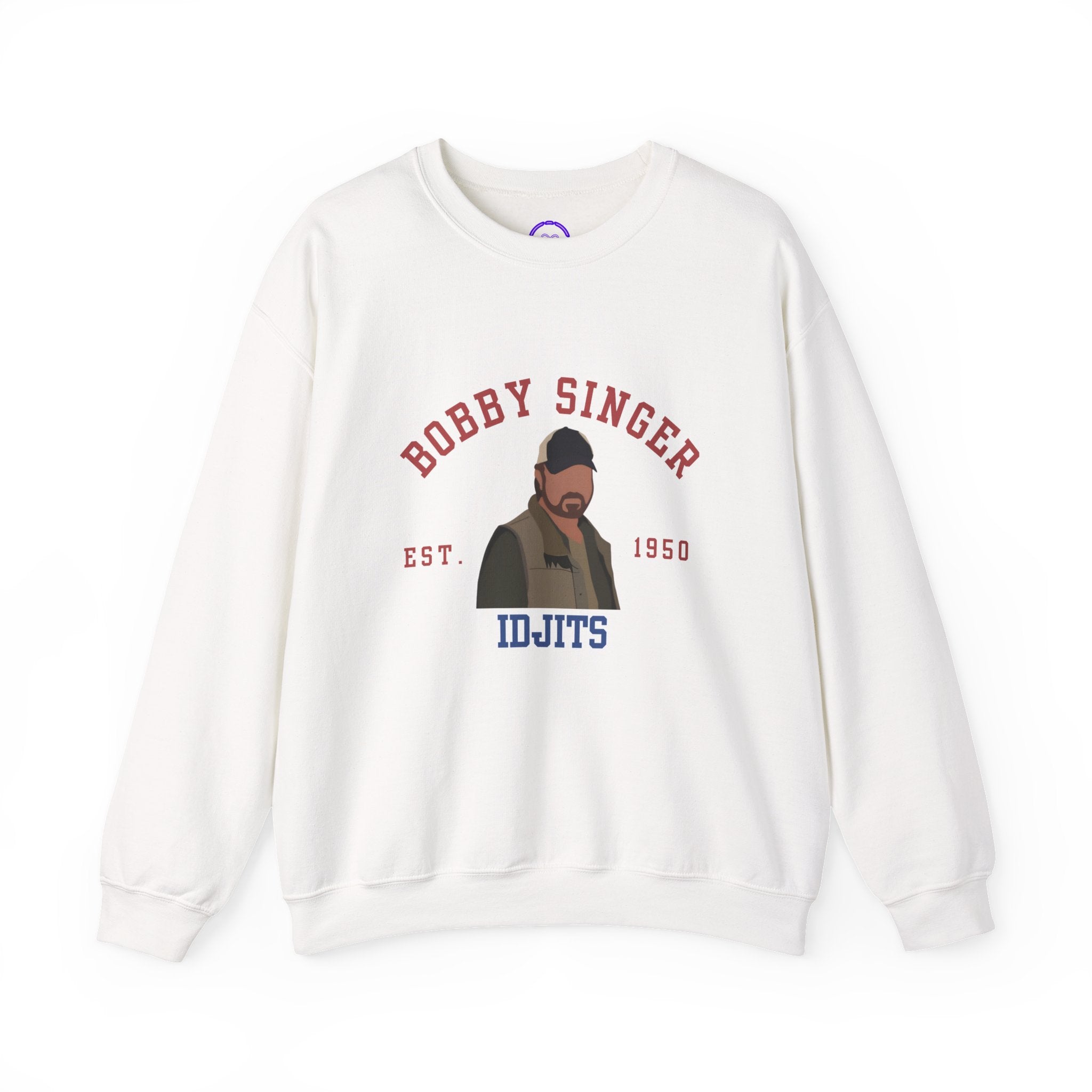 Supernatural Bobby Singer Illustration Crewneck Sweatshirt | Idjits Graphic Sweatshirt