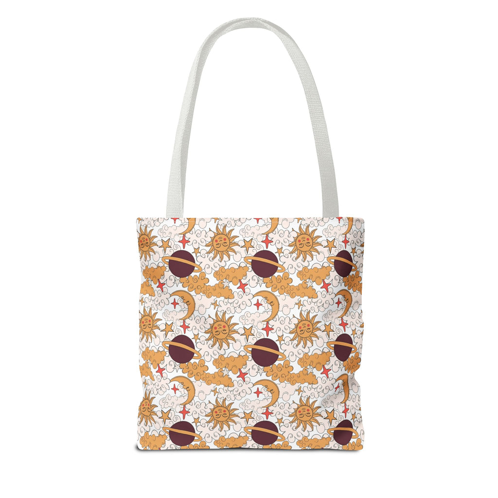 Celestial Sun Moon Pattern Tote Bag | Astrology Zodiac Starry Design