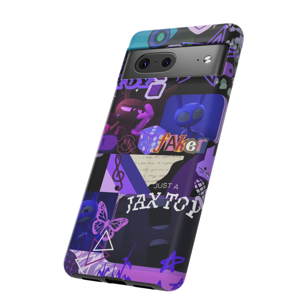 Jax The Amazing Digital Circus Purple Grunge Collage Phone Case | Tough Cases