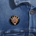 FNAF 5NAF Five Nights at Freddys Sun Security Breach Creepy Smiling Sun Pin Button | 1.25in Round Metal Button