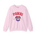 Pomni The Amazing Digital Circus Varsity Jester Character Crewneck Sweatshirt | Cartoon Clown Logo