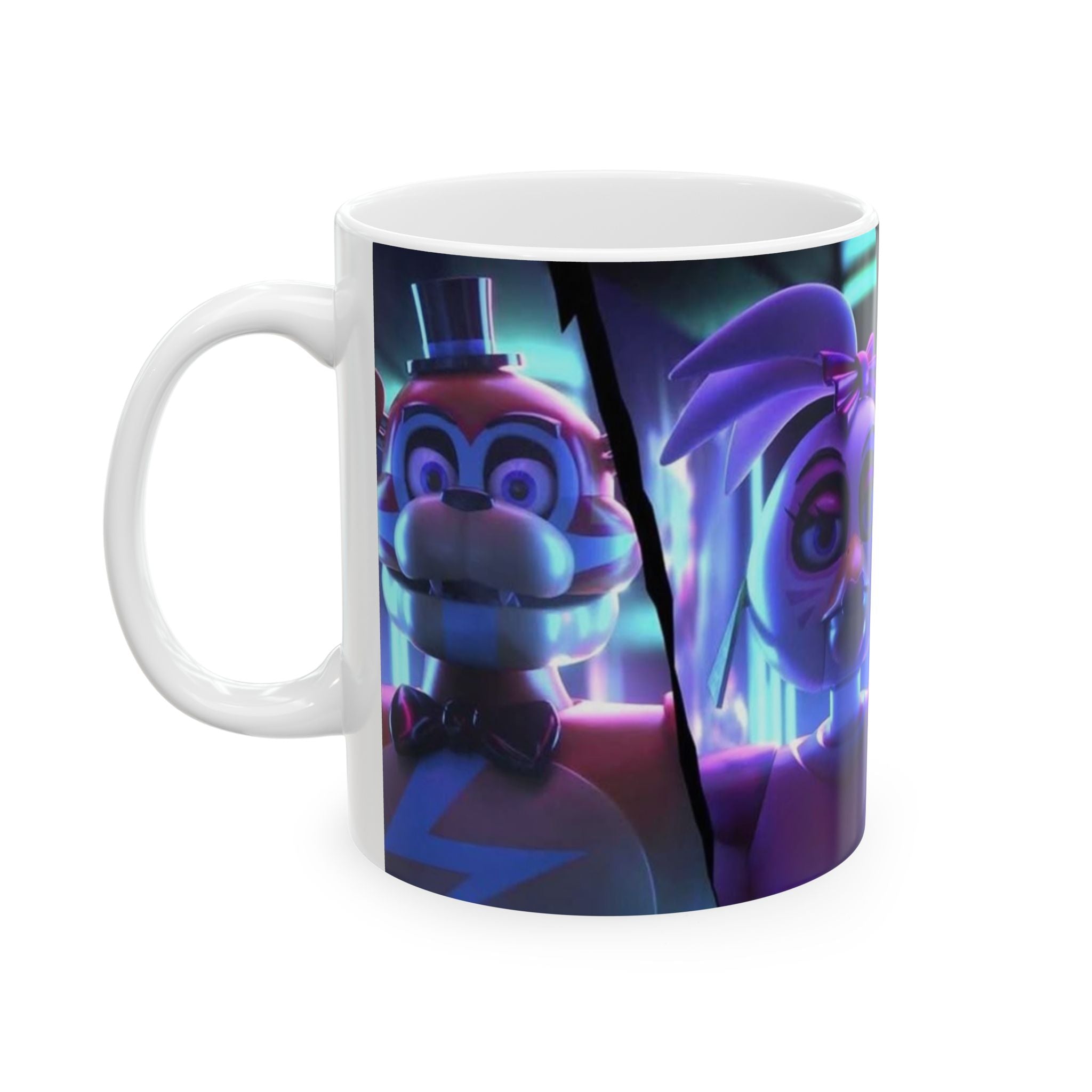 FNAF 5NAF Five Nights at Freddys Security Breach Neon Animatronic Characters Mug | Ceramic Coffee Cup 11oz 15oz