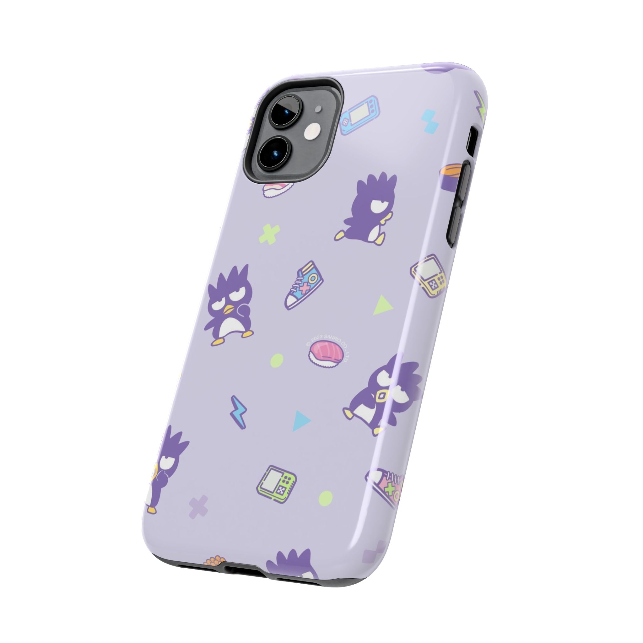 Badtz-maru Sanrio Kawaii Cute Purple Retro Penguin Pattern Phone Case | Cute Kawaii Tech Icons