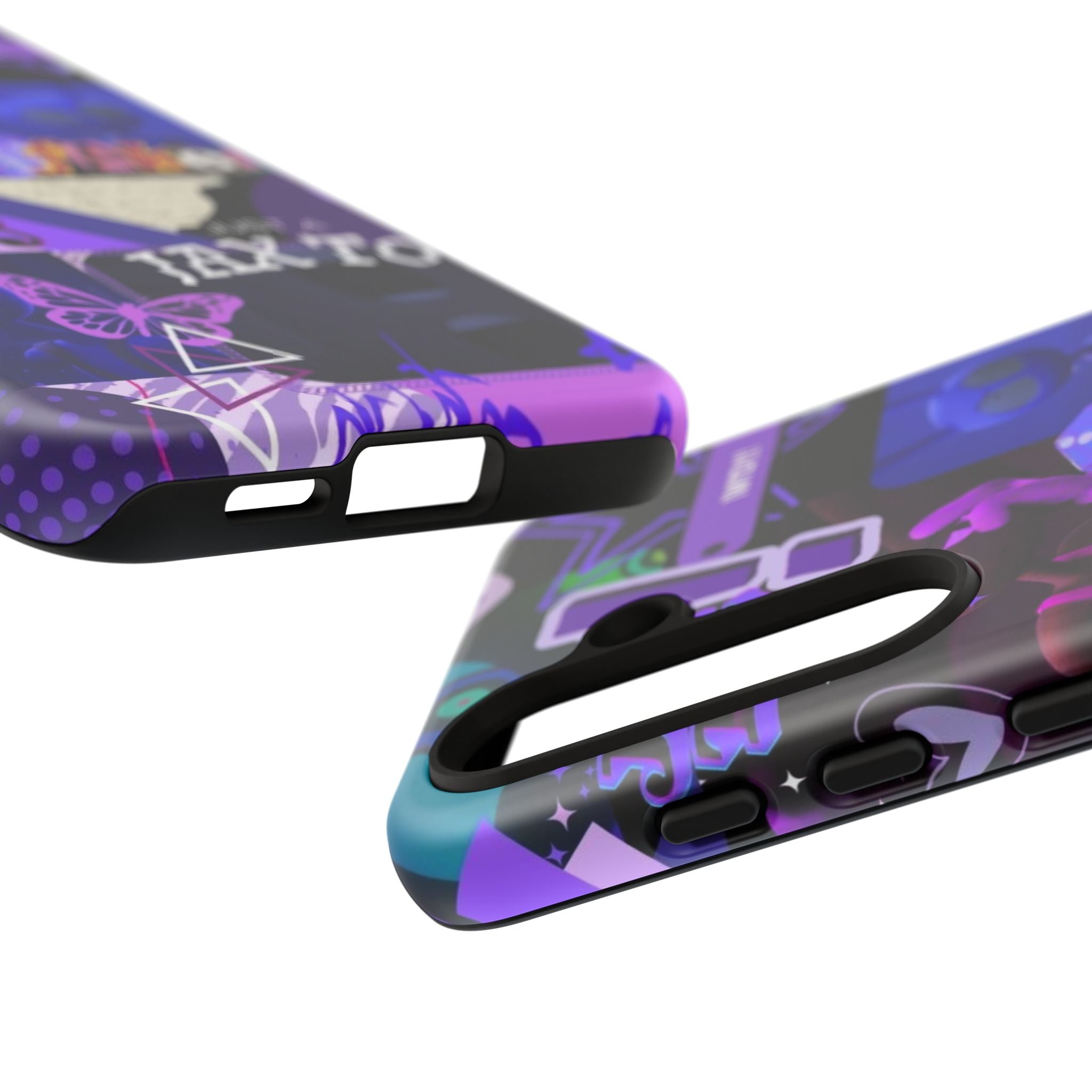 Jax The Amazing Digital Circus Purple Grunge Collage Phone Case | Tough Cases