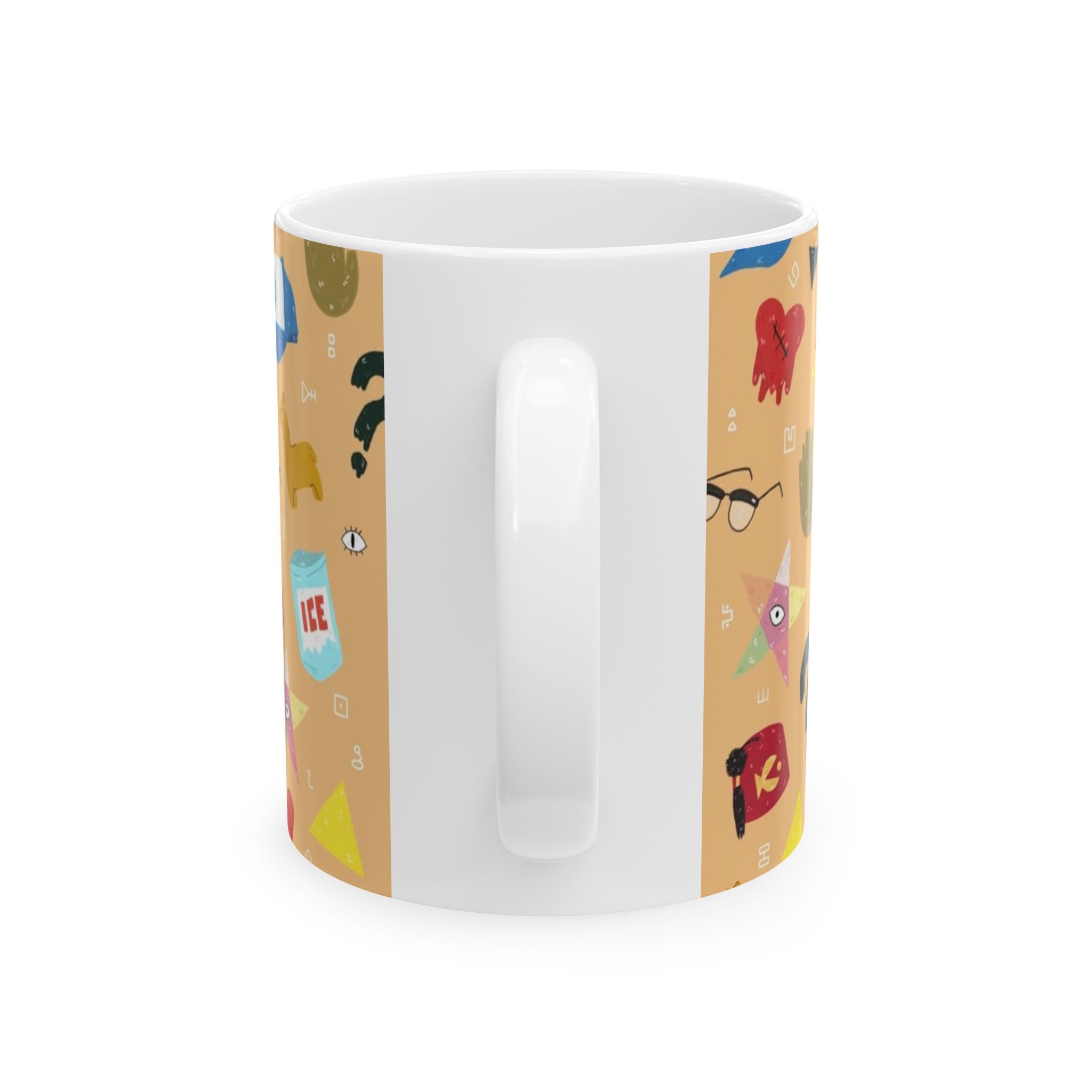 Gravity Falls Weird Aesthetic Icons mug | Patterned Ceramic Mug